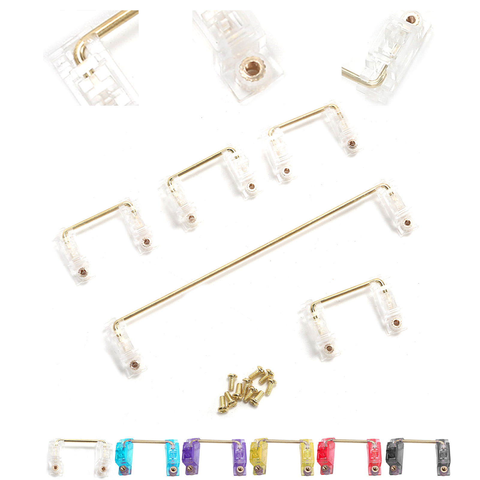 Mechanical Keyboard Stabilizer With GoldPlated Screws Computer Accessory For CB - Bild 26 von 31