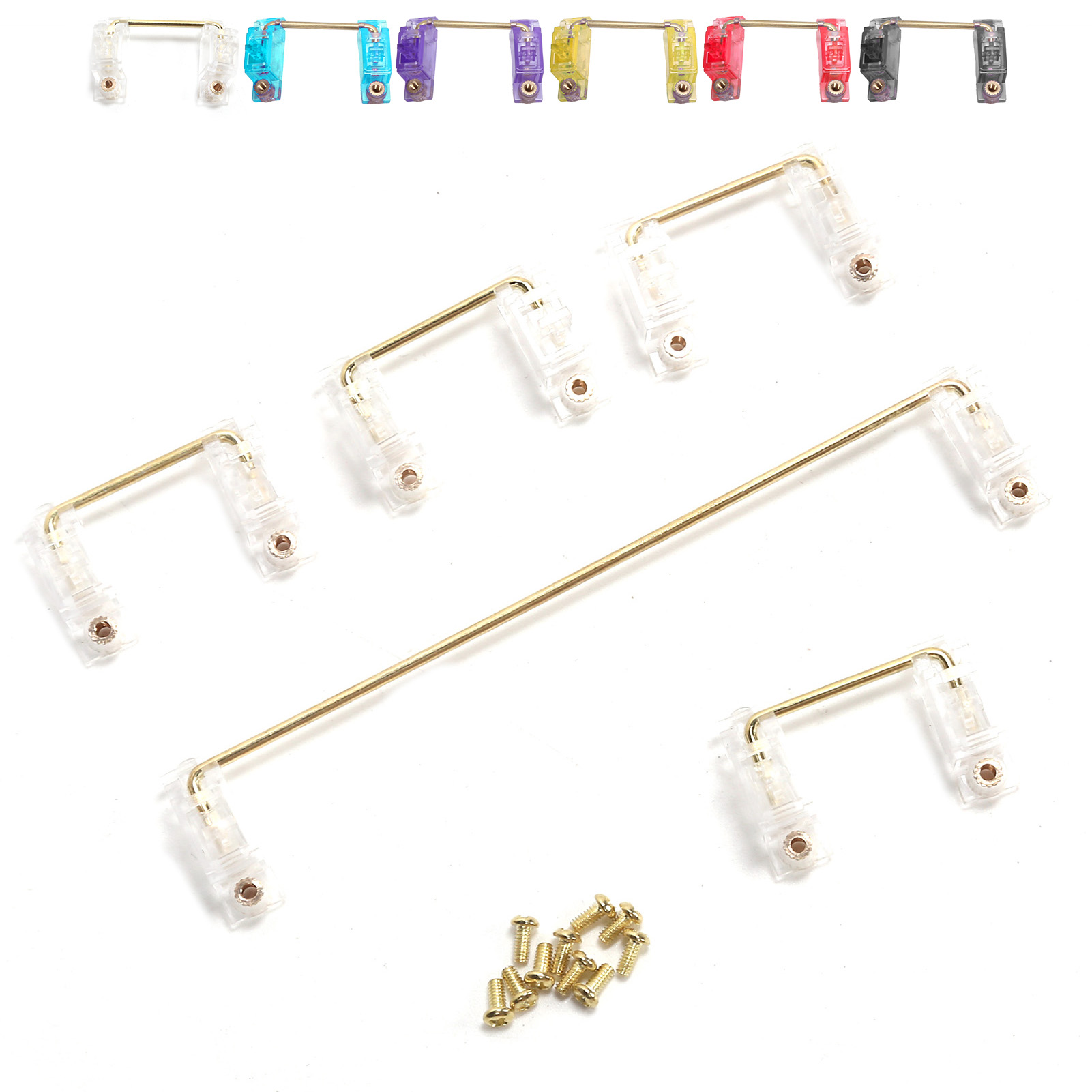 Mechanical Keyboard Stabilizer With GoldPlated Screws Computer Accessory For CB - Bild 25 von 31