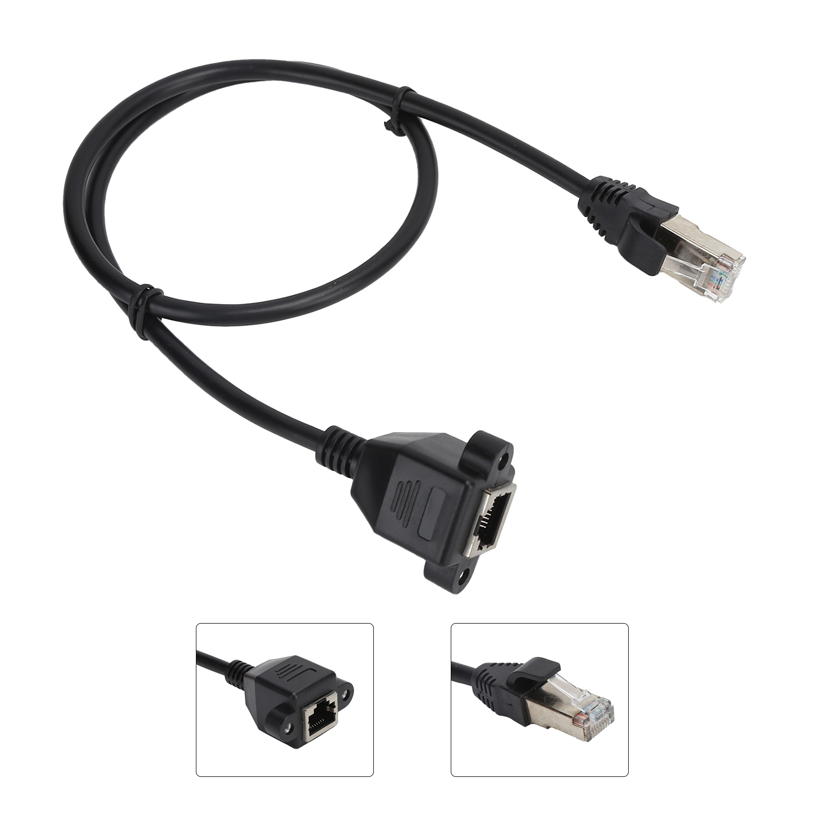 Networks Cable Extension Male To Female With Screw Hole Fixable Adapter Cable FY - Afbeelding 24 van 28