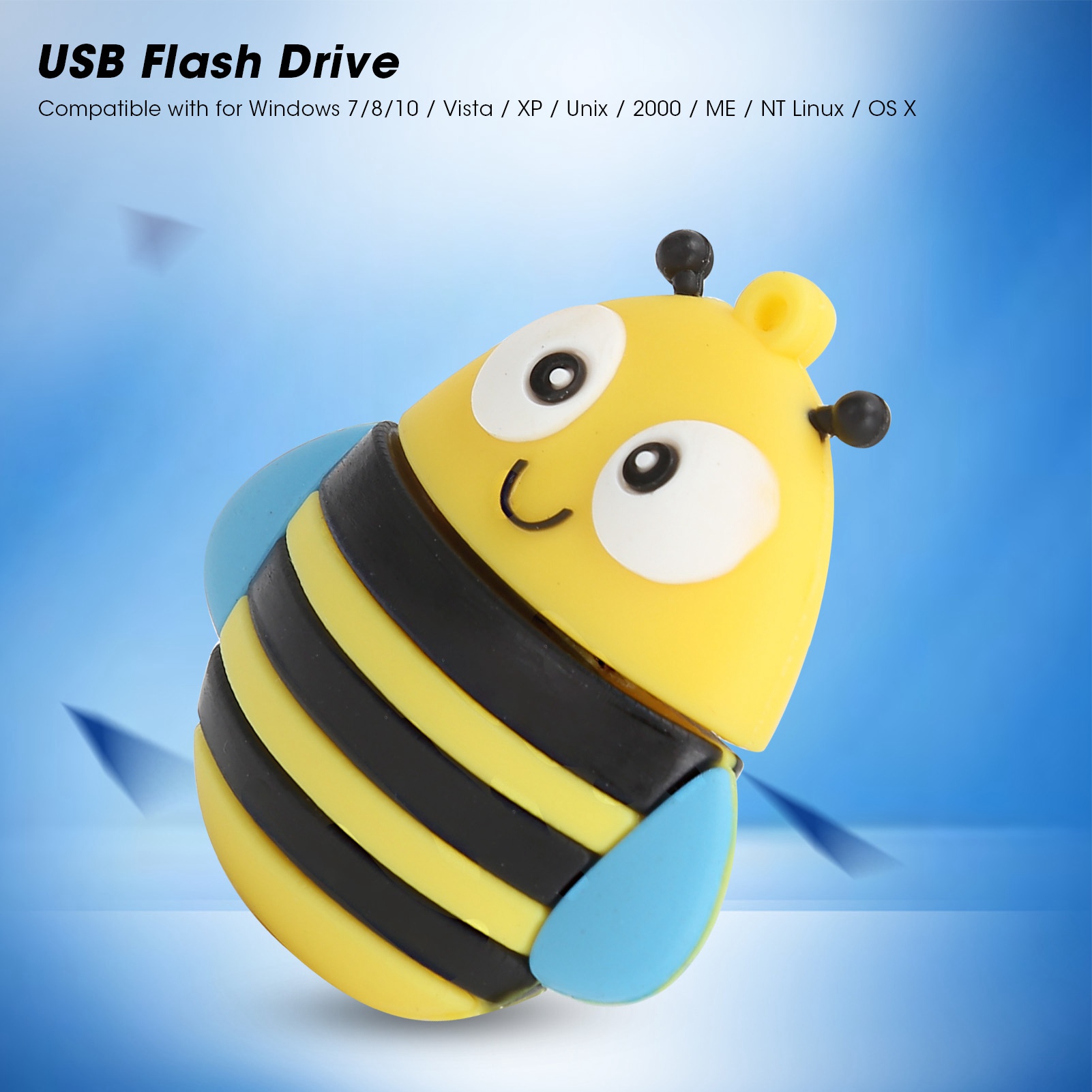 USB Flash Drive Pendrive Gift Data Storage Cartoon 3D Bee Model CB - Afbeelding 33 van 34