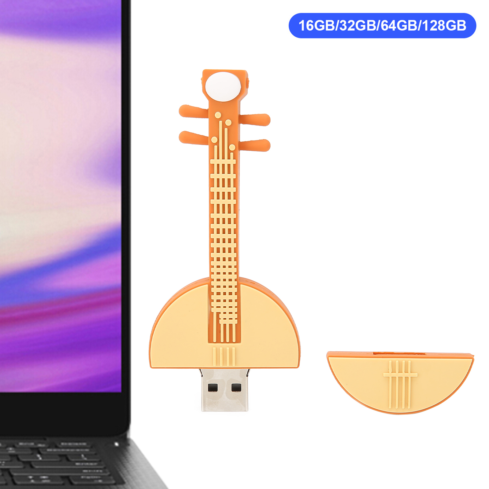 Lute Appearance USB Stick Data Transfer Storage USB Flash Drive Computer Acc Hot - Afbeelding 28 van 31
