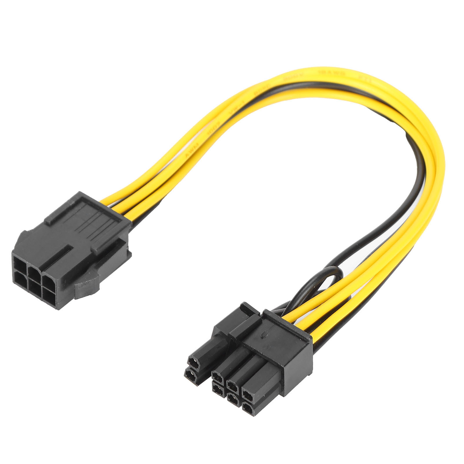 10 Pcs Pci‑E Adapter 6 Pin To 8(6+2) Pin Power Cable For Computer Data Tra AM - Afbeelding 10 van 23