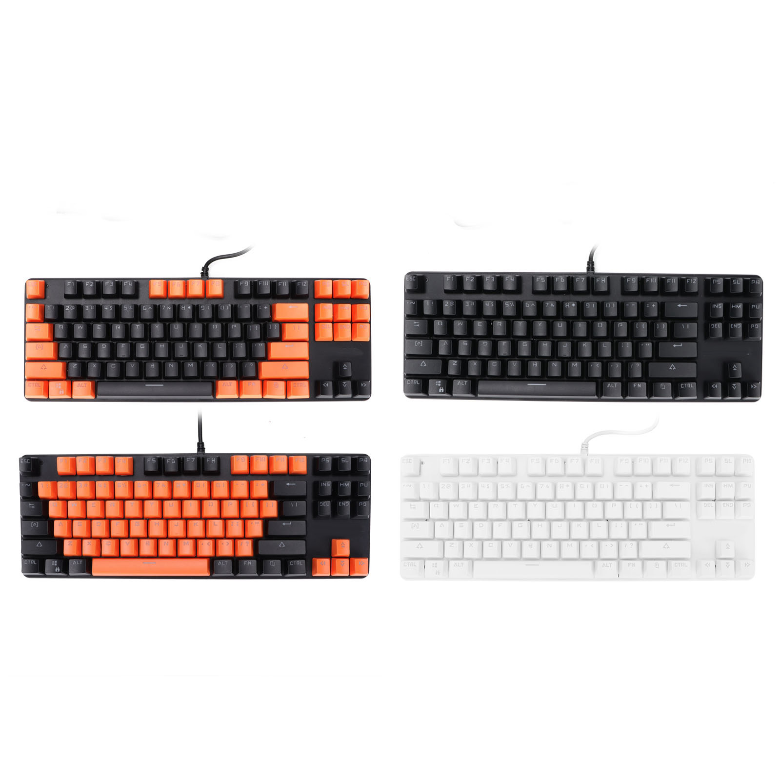 Mechanical Gaming Keyboard 87 Key 9 Backlight Modes Wired USB Backlit Keyboar CB - Bild 27 von 36