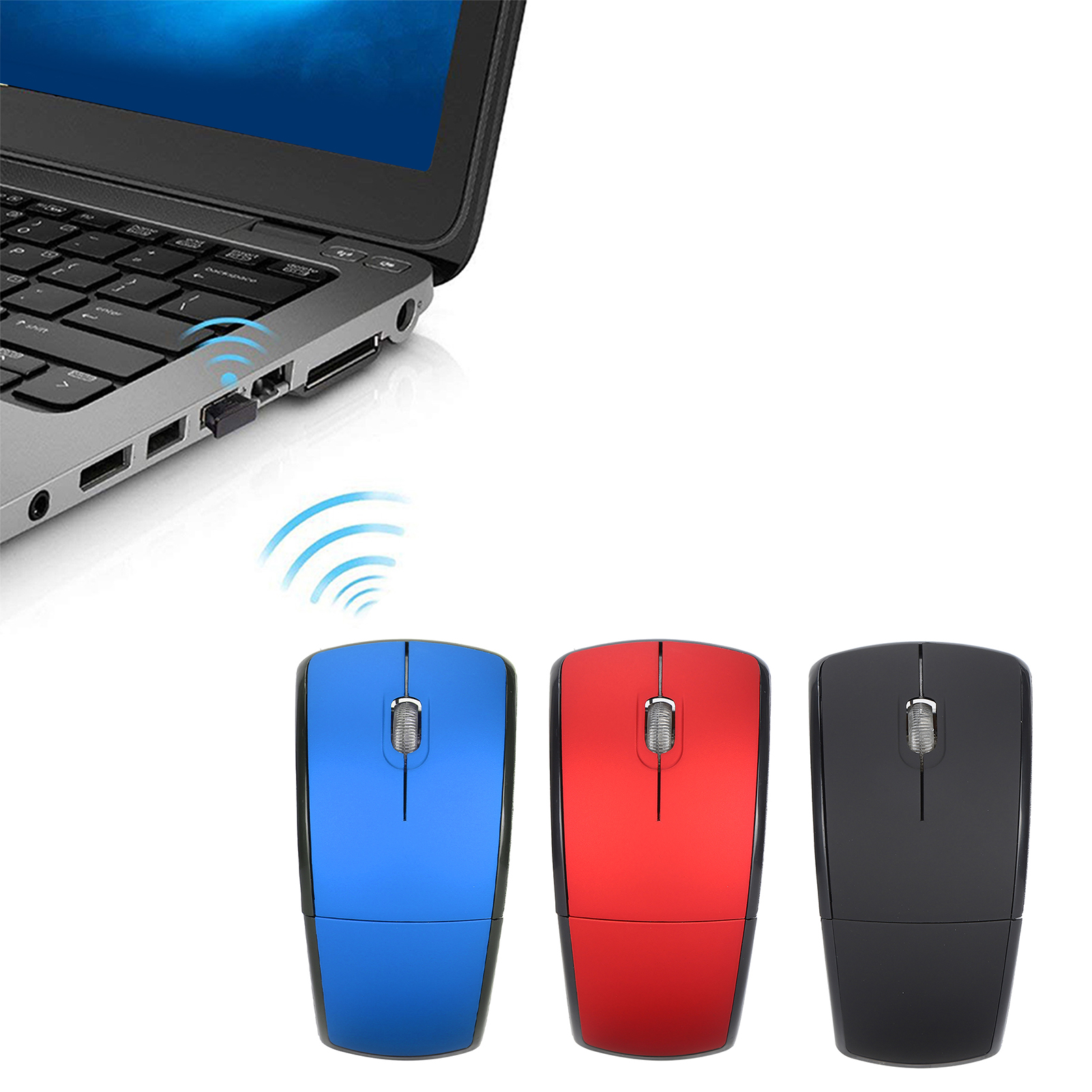 Drahtlose Maus Smart Slim Mini Tragbare 2.4G Schnurlose Maus Mit USB-Empfän GFL - Picture 9 of 13