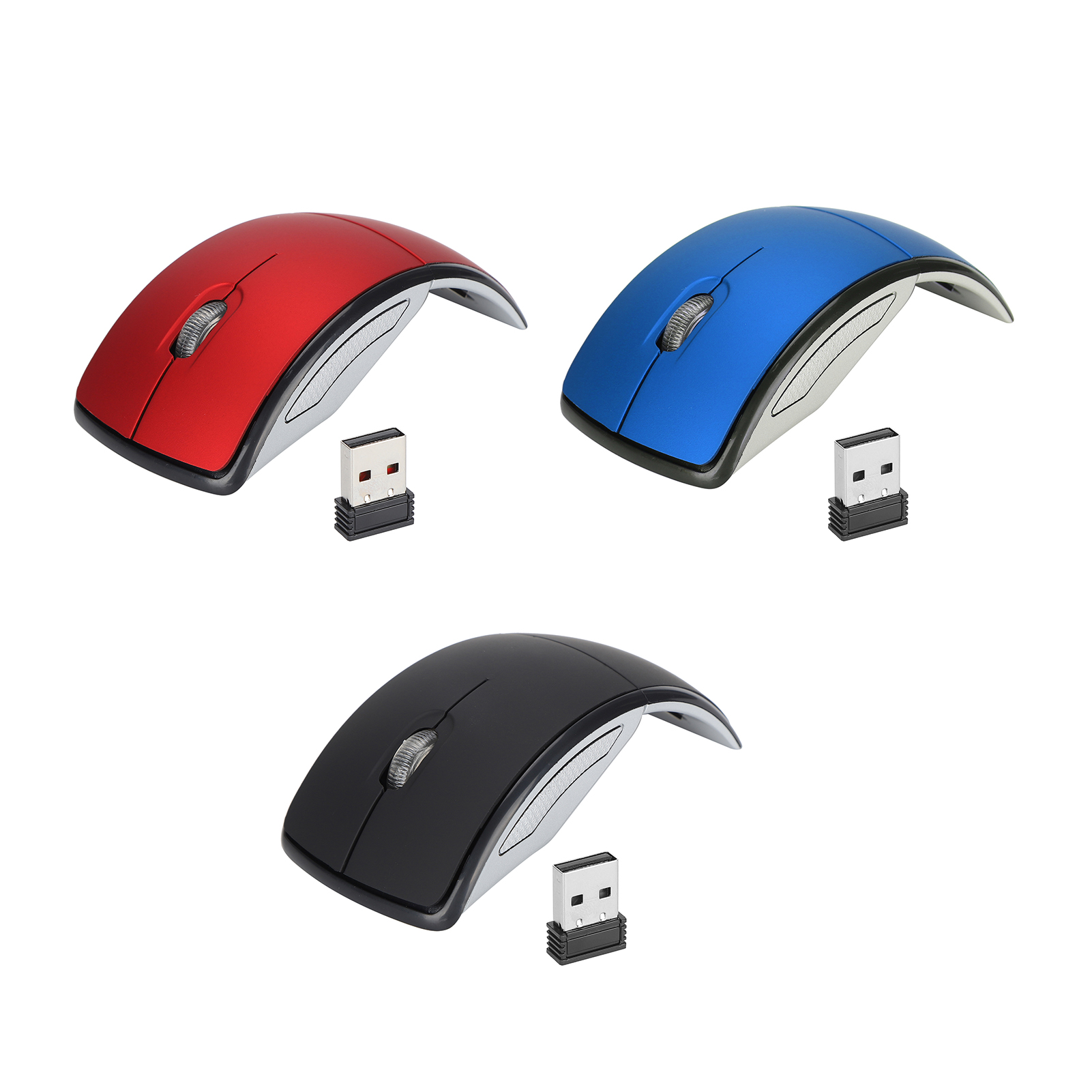 Drahtlose Maus Smart Slim Mini Tragbare 2.4G Schnurlose Maus Mit USB-Empfän GFL - Picture 11 of 13