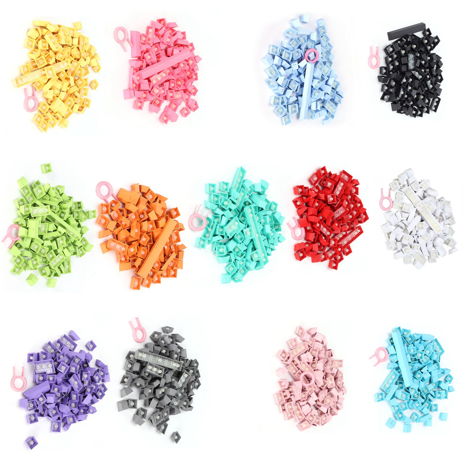PBT Keycaps Ergonomic Design Oil Resistant Colorful 108 Key Video Game Keycap FY - Bild 34 von 48