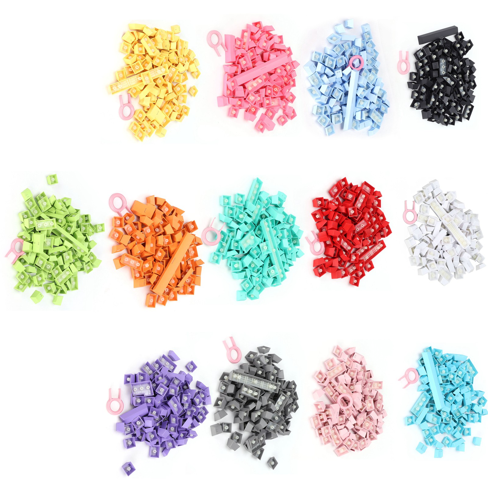 PBT Keycaps Ergonomic Design Oil Resistant Colorful 108 Key Video Game Keycap FY - Bild 31 von 48