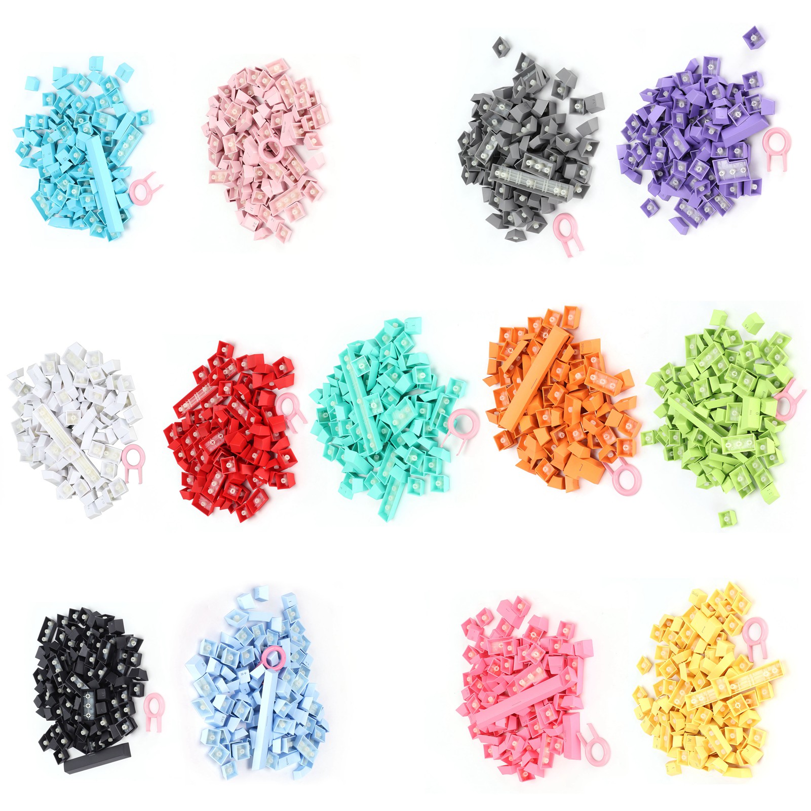 PBT Keycaps Ergonomic Design Oil Resistant Colorful 108 Key Video Game Keycap FY - Bild 36 von 48