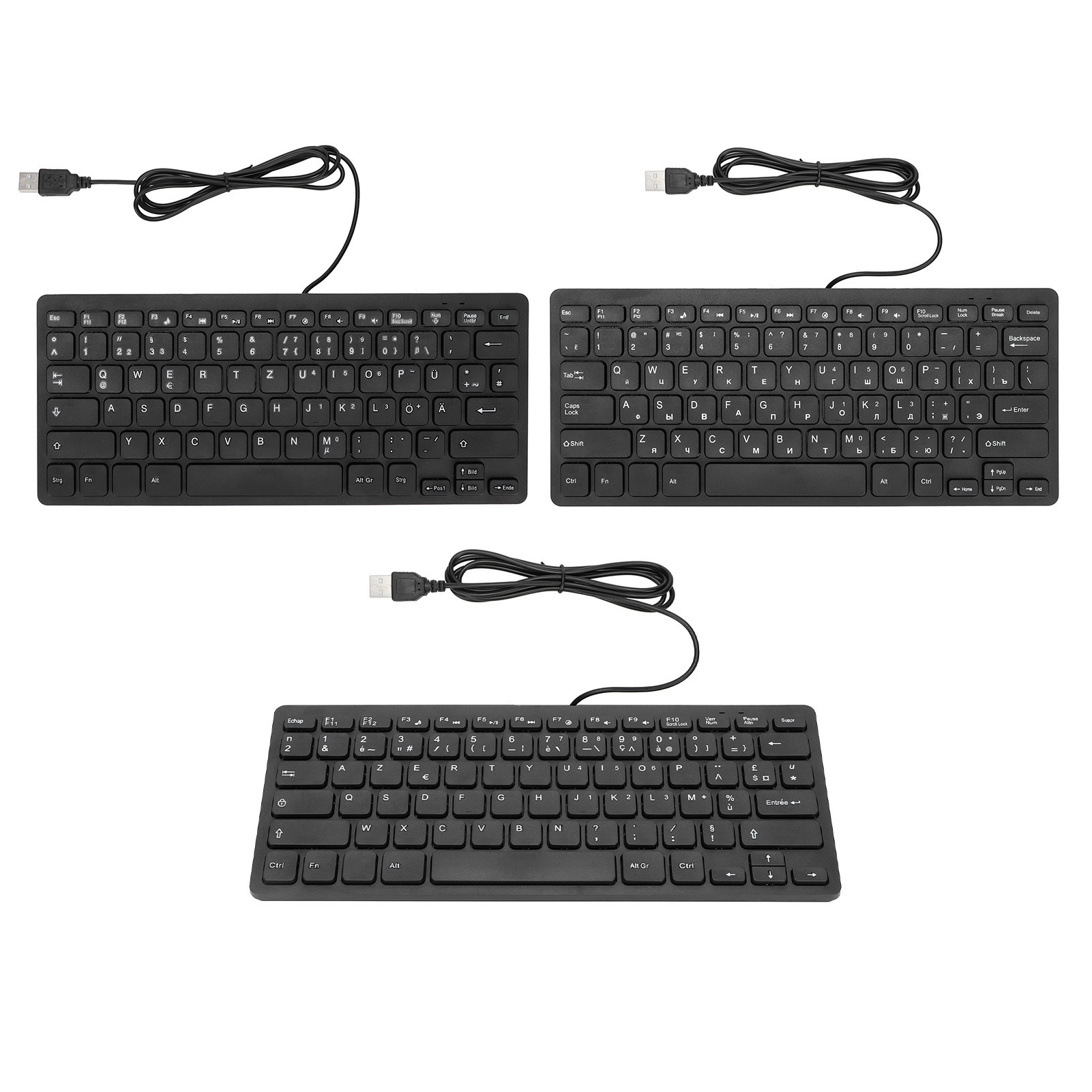 Computer Keyboards Ergonomic Design UltraThin Mini Wired 78 Keys SLS - Picture 26 of 30
