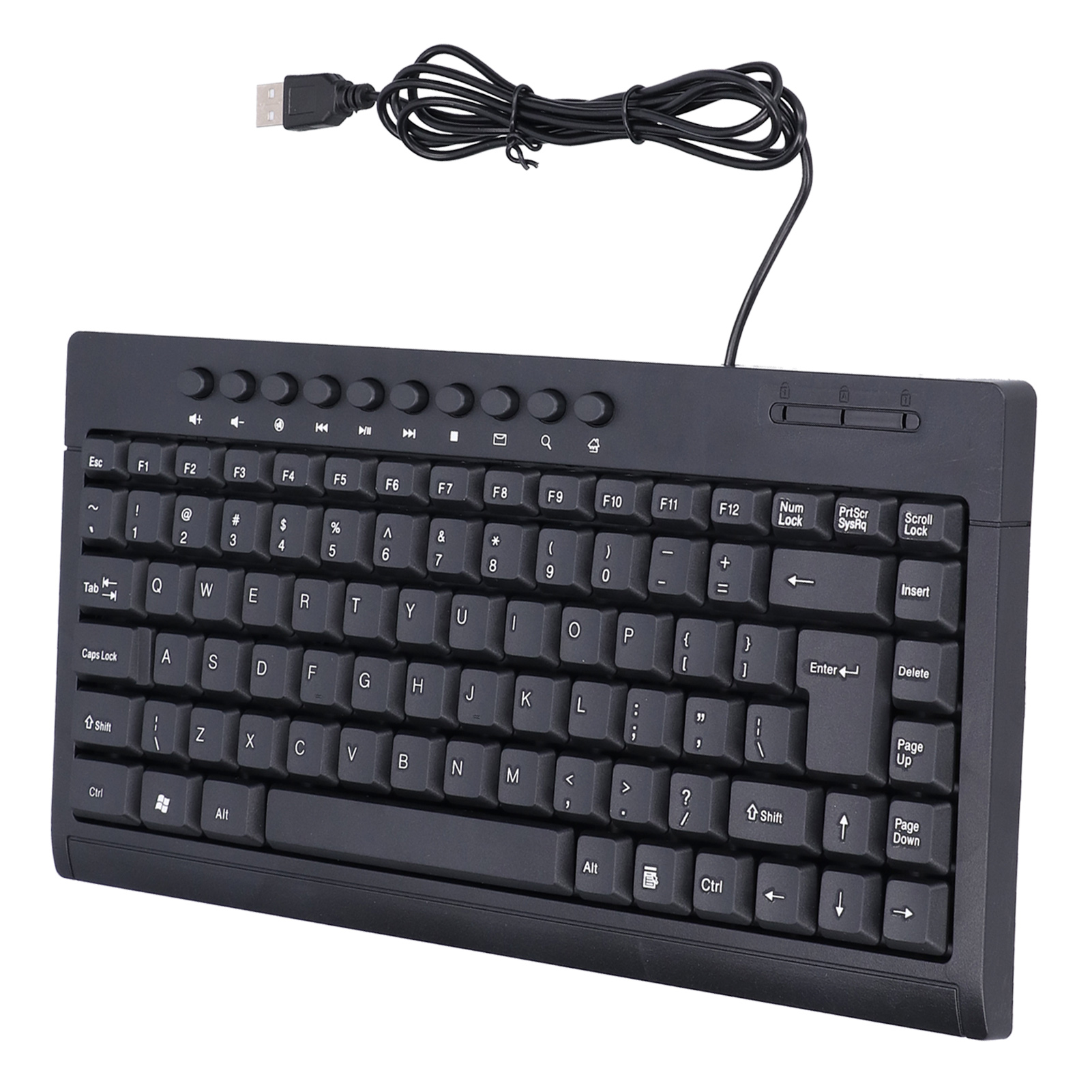 Wired Keyboard Mini 87 Keys USB Desktop Notebook Computer Accessories For Of GHB - Picture 25 of 29