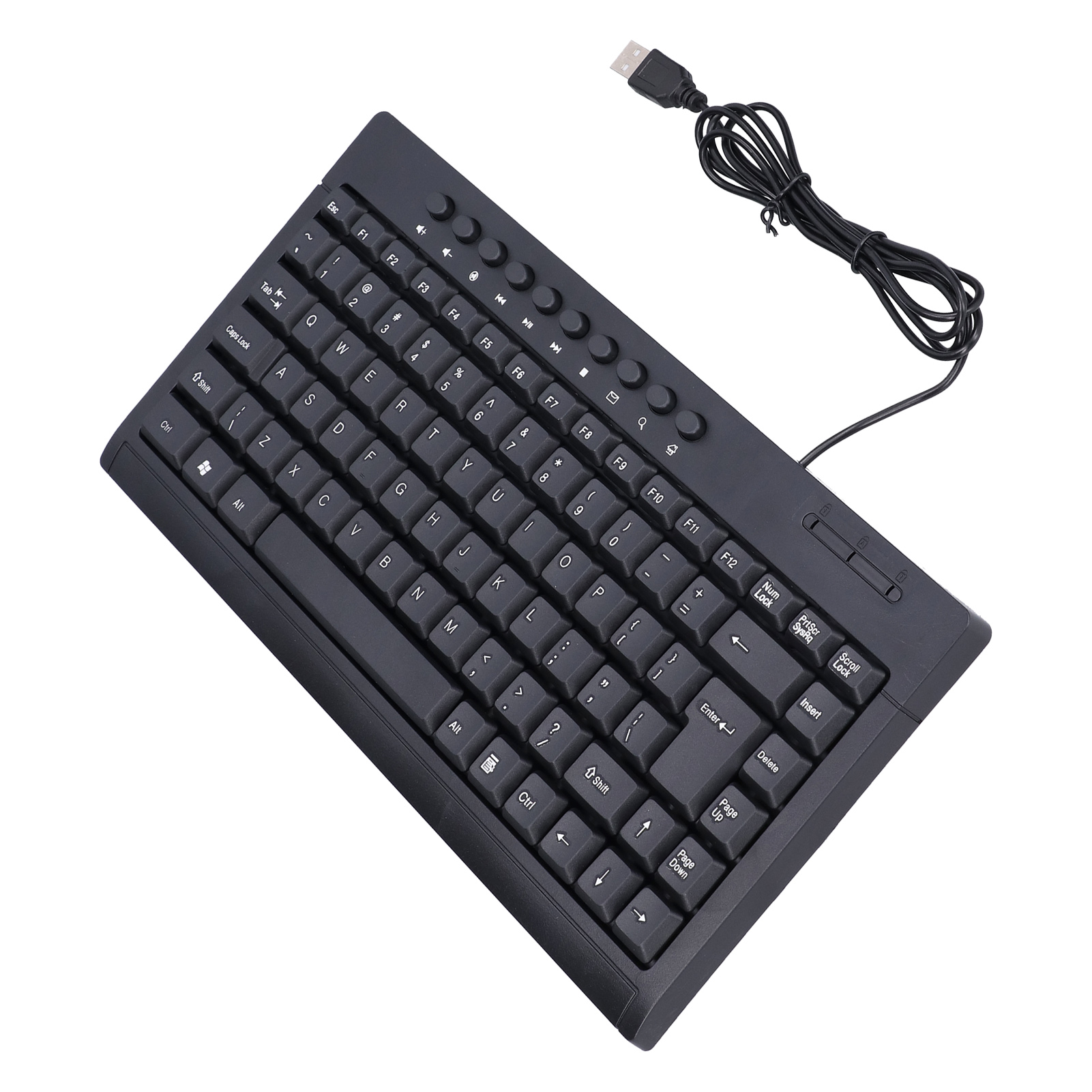Wired Keyboard Mini 87 Keys USB Desktop Notebook Computer Accessories - Picture 17 of 18