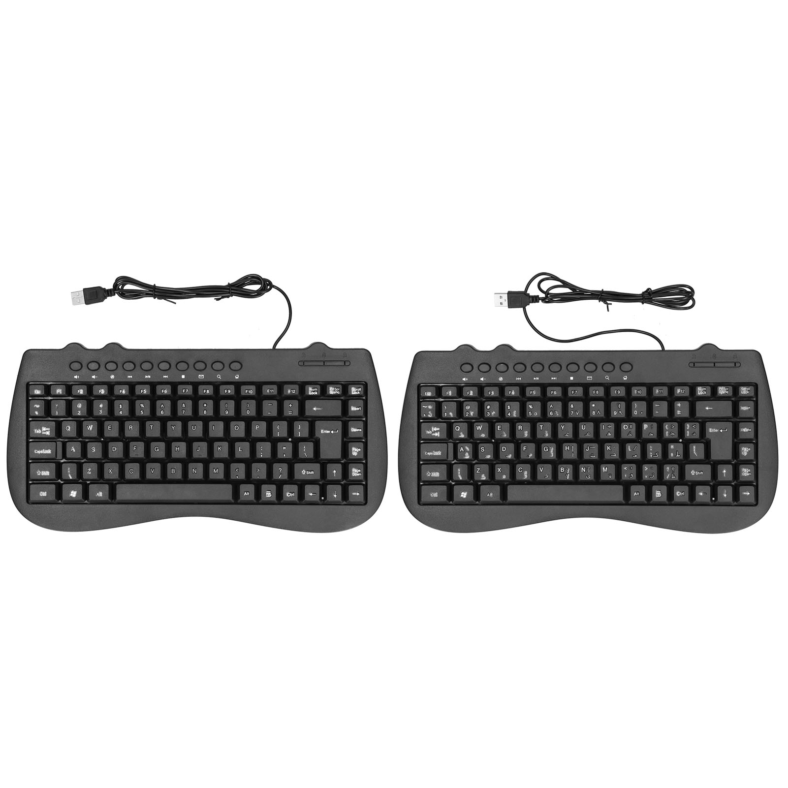 USB Keyboard Durable Plastic 87 Keys KB‑301B Keypads General Ergonomically C IDS - Picture 14 of 18