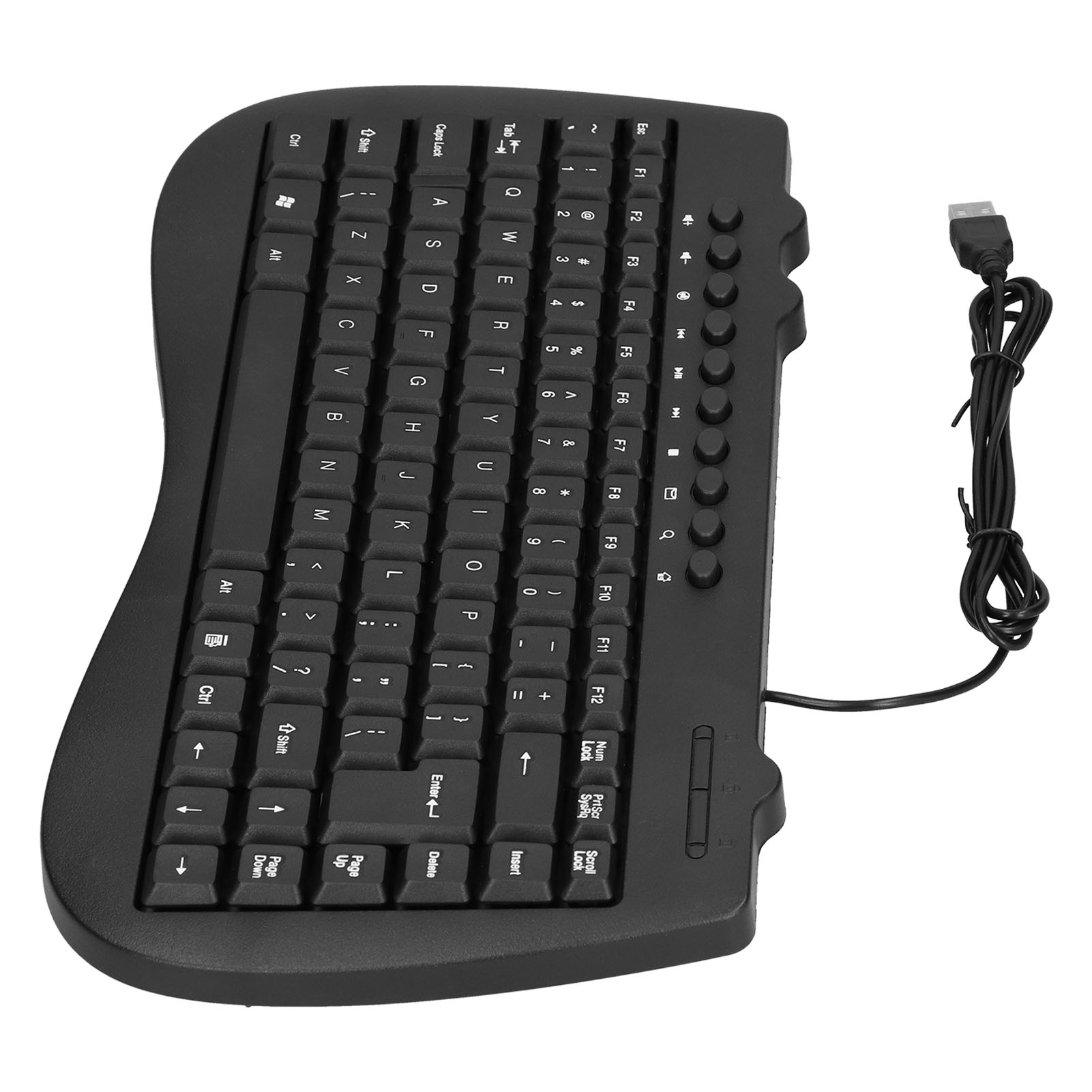 USB Keyboard Durable Plastic 87 Keys KB‑301B Keypads General Ergonomically C GS0 - Picture 17 of 18