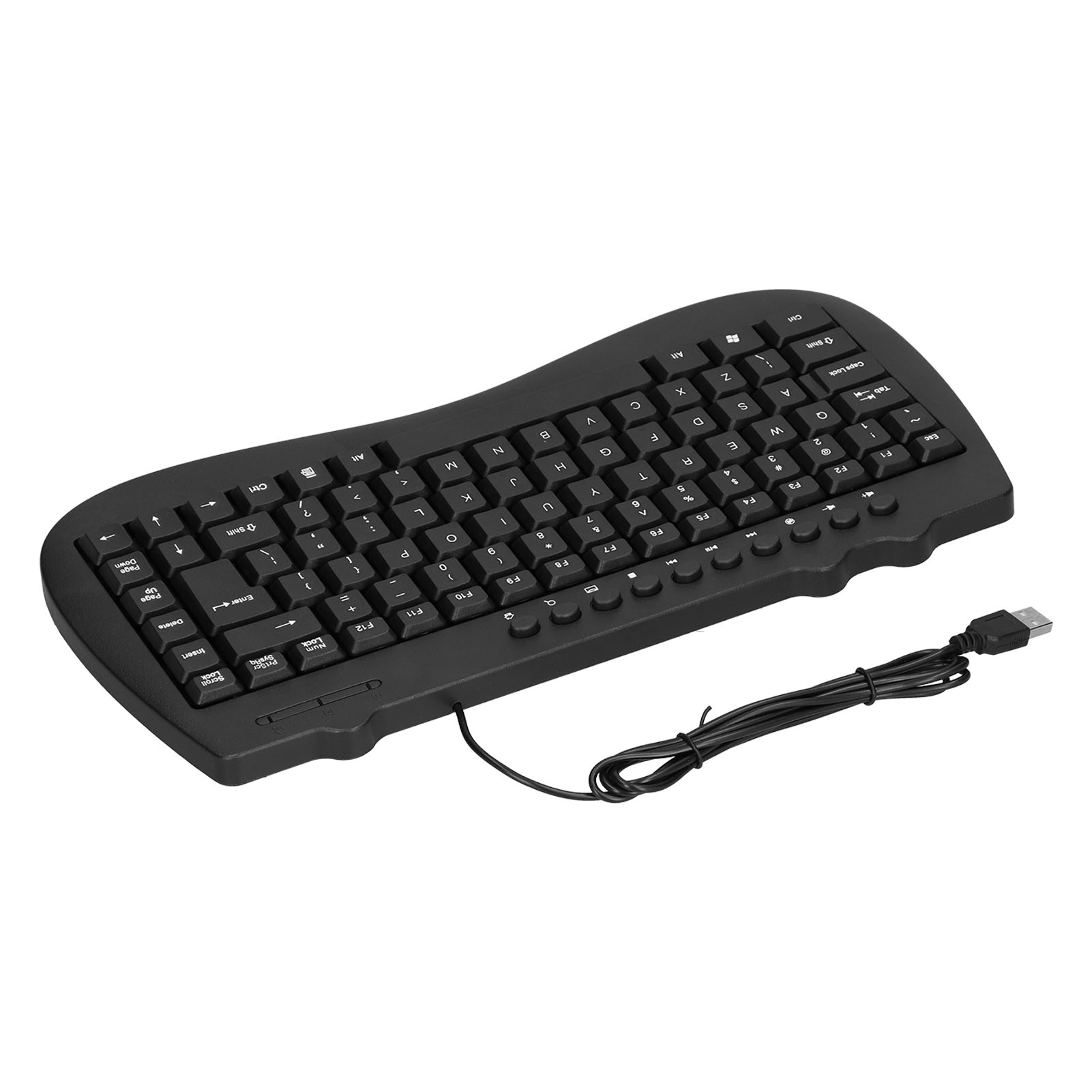 USB Keyboard Durable Plastic 87 Keys KB‑301B Keypads General Ergonomically C DOB - Picture 15 of 18