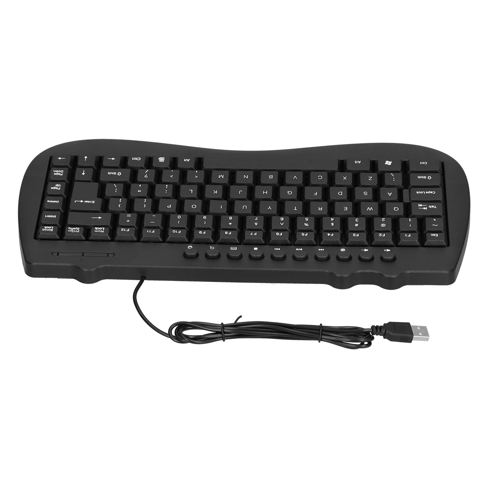 USB Keyboard Plastic 87 Keys KB‑301B Keypads General Ergonomically Computer GHB - Picture 24 of 28