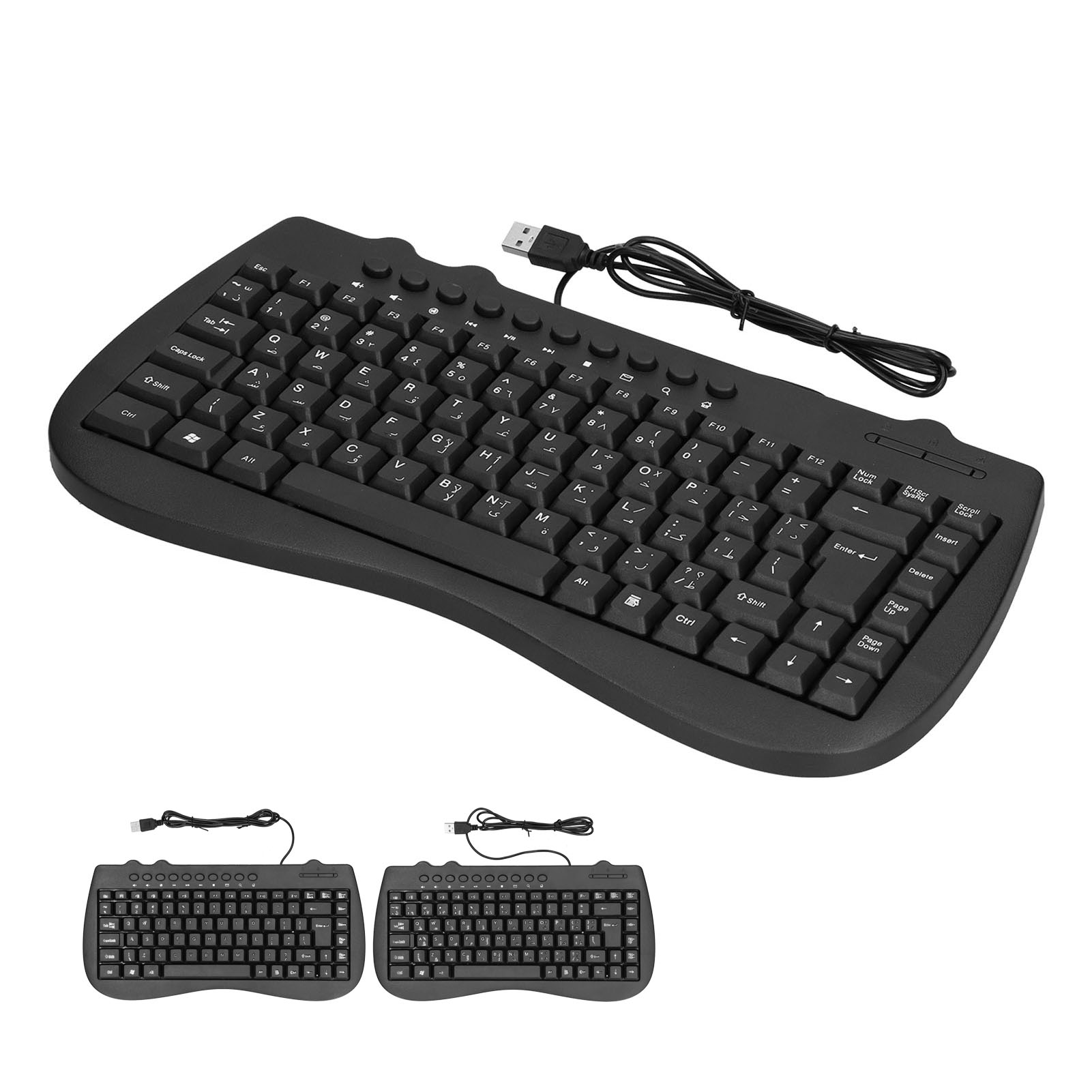 USB Keyboard Plastic 87 Keys KB‑301B Keypads General Ergonomically C GSA - Picture 24 of 28