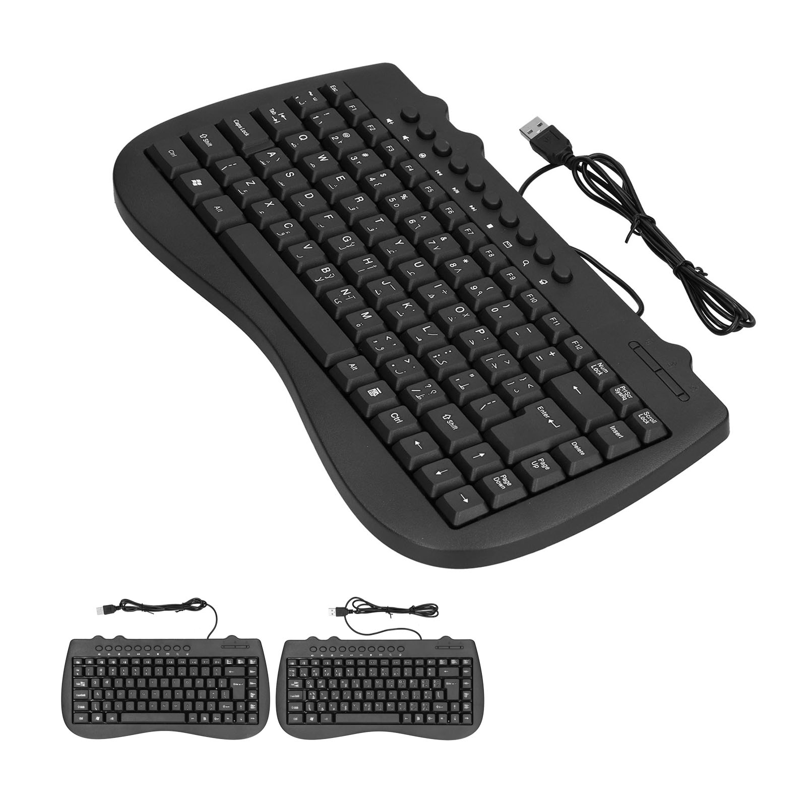 USB Keyboard Plastic 87 Keys KB‑301B Keypads General Ergonomically C BST - Picture 24 of 28