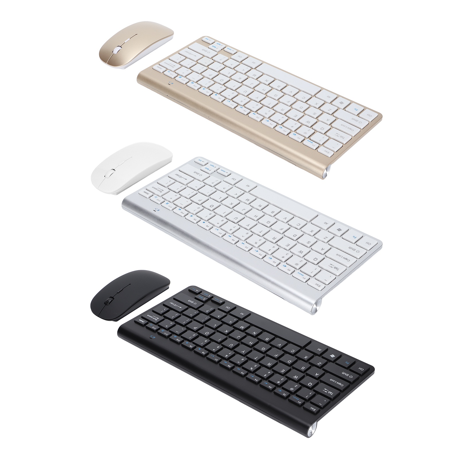 Keyboard Mouse Combo Wireless 2.4G USB Ultraslim Ergonomic Wearproof Keyboa BST - Picture 25 of 31