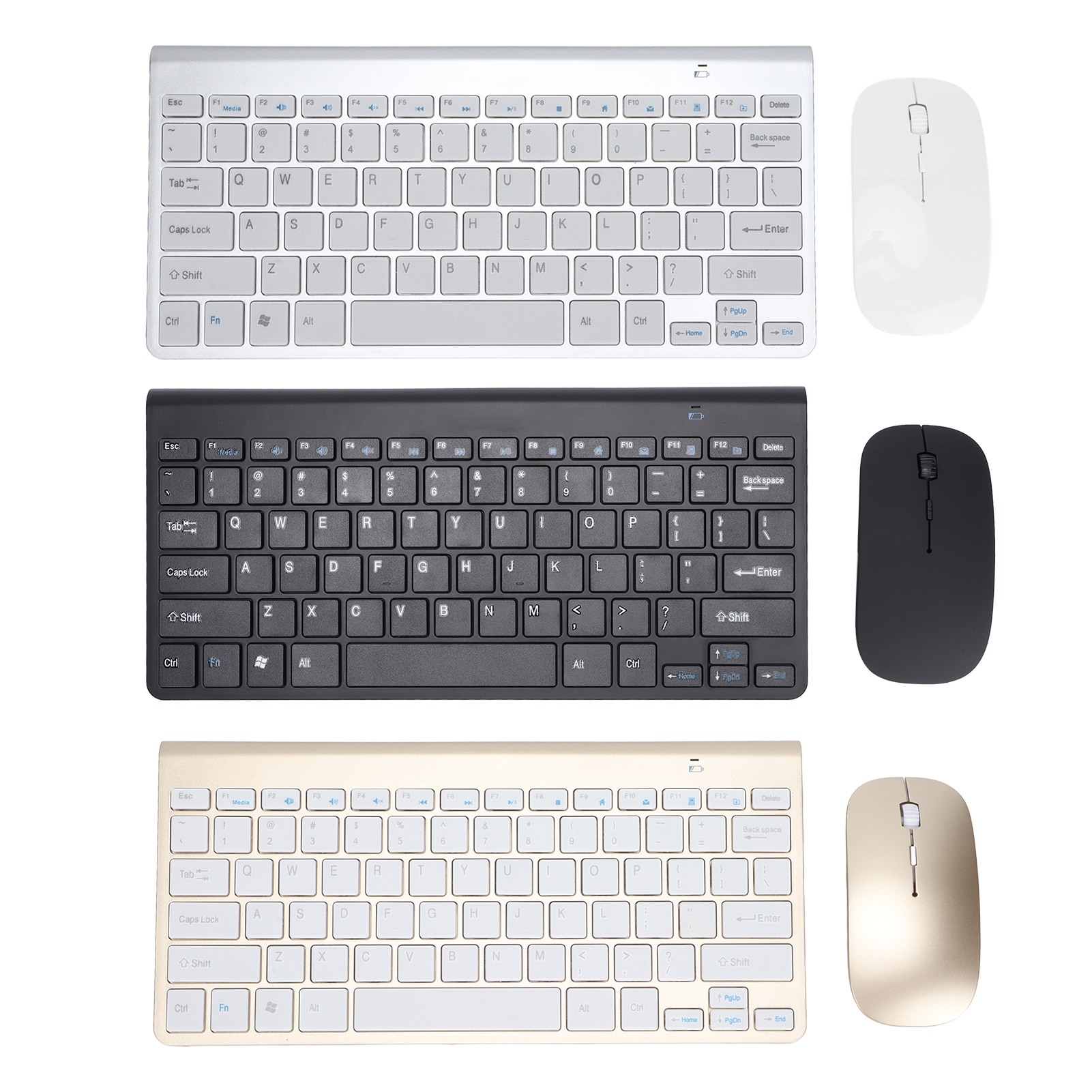 Keyboard Mouse Combo Wireless 2.4G USB Ultraslim Portable Ergonomic Wearproo SD3 - Picture 20 of 21