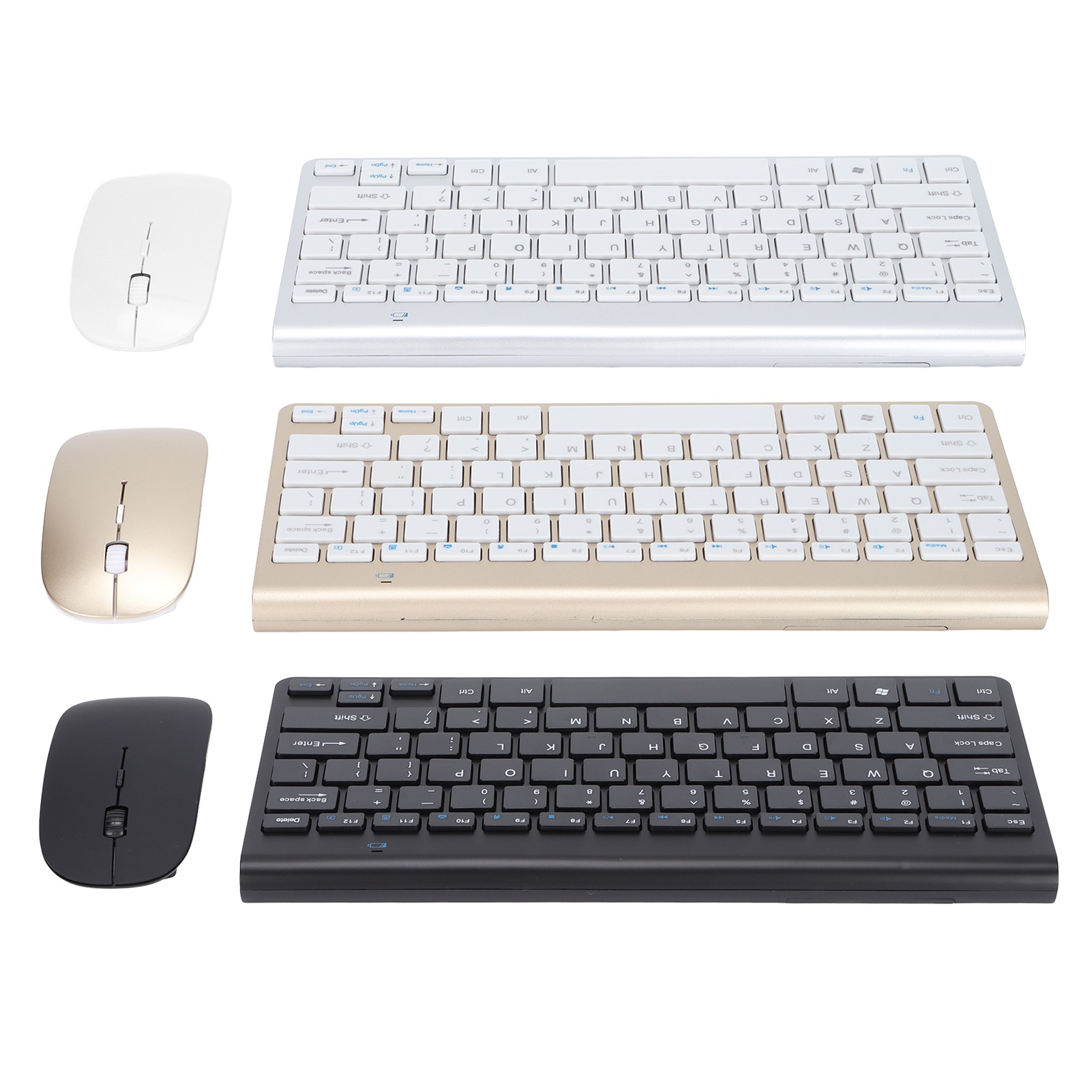 Keyboard And Mouse Combination Wireless 2.4G USB Ultra-thin Portable Ergonomic - Picture 24 of 31