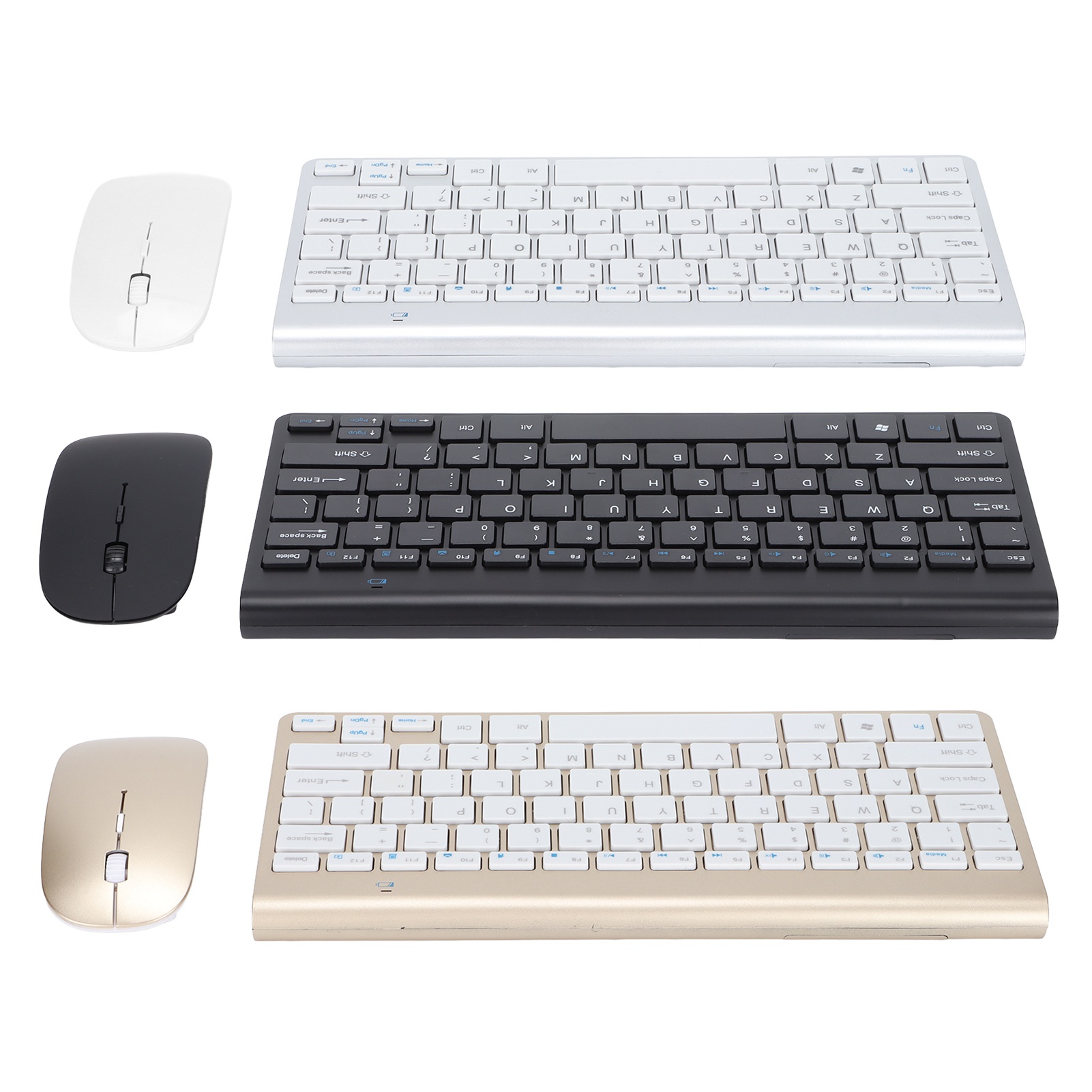 Keyboard Mouse Combo Wireless 2.4G USB Ultraslim Ergonomic Wearproof Keyboa BST - Picture 29 of 31