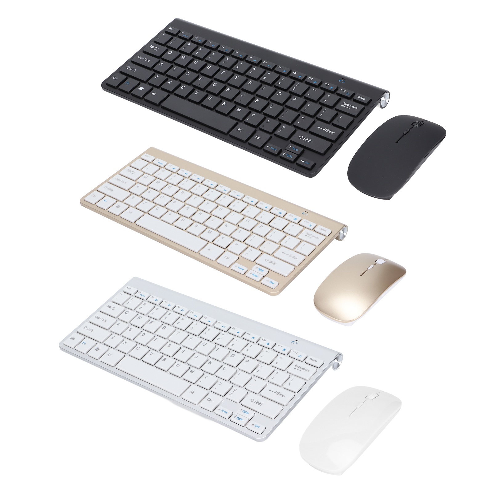 Keyboard Mouse Combo Wireless 2.4G USB Ultraslim Portable Ergonomic Wearproo SD3 - Picture 13 of 21