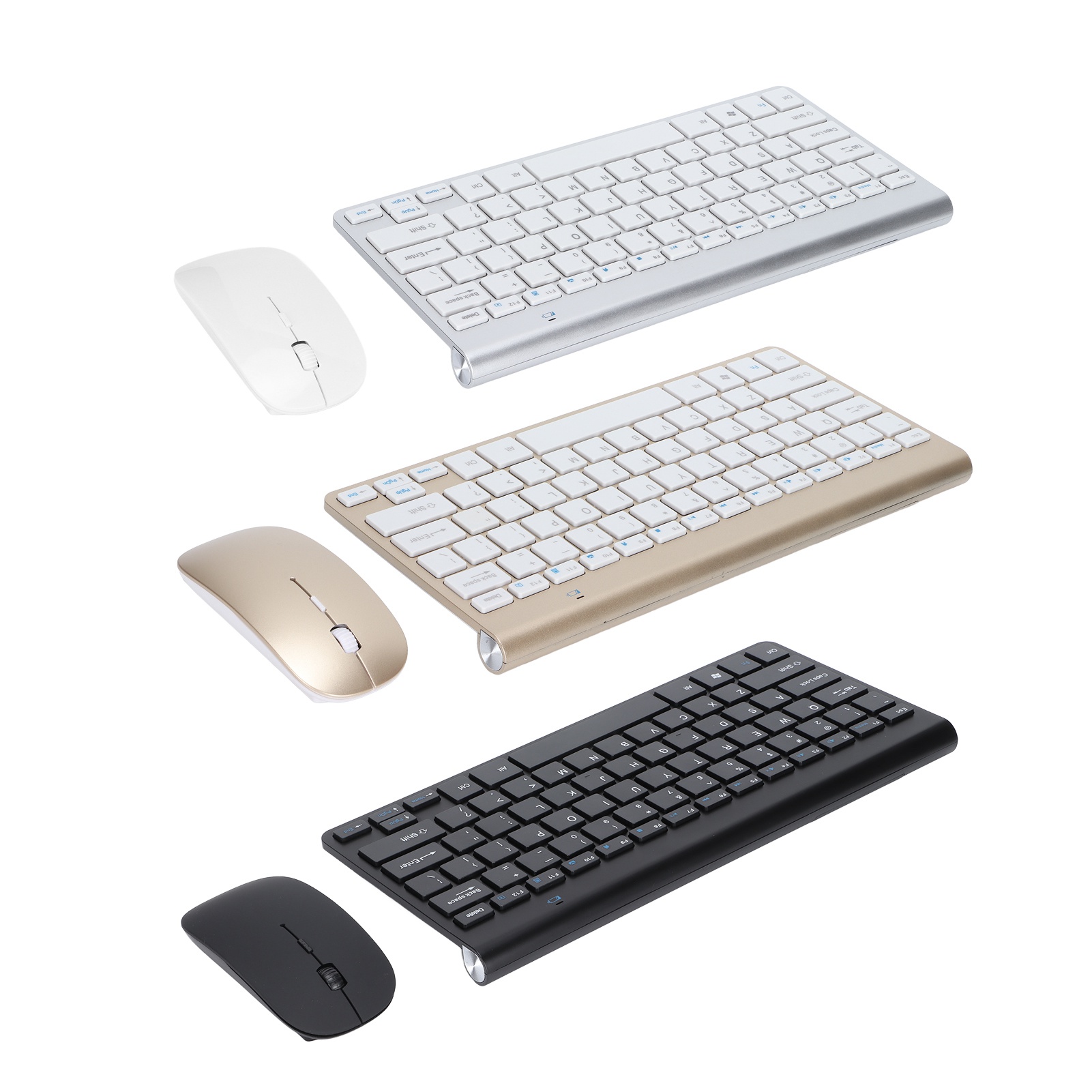 Keyboard And Mouse Combination Wireless 2.4G USB Ultra-thin Portable Ergonomic - Picture 26 of 31