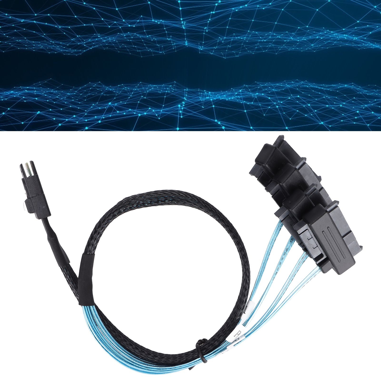 MINI SAS Cable Compact Portable SFF 8087 To 8482 Adapter For ServeRAID NEW - Afbeelding 7 van 12