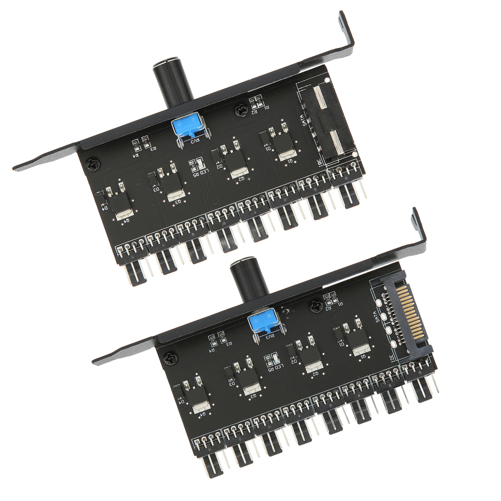 Fan Hub 12V 3pin 4pin 1 Knob 8 Channels Stable Precise Fan Speed Controller W FY - Afbeelding 27 van 29