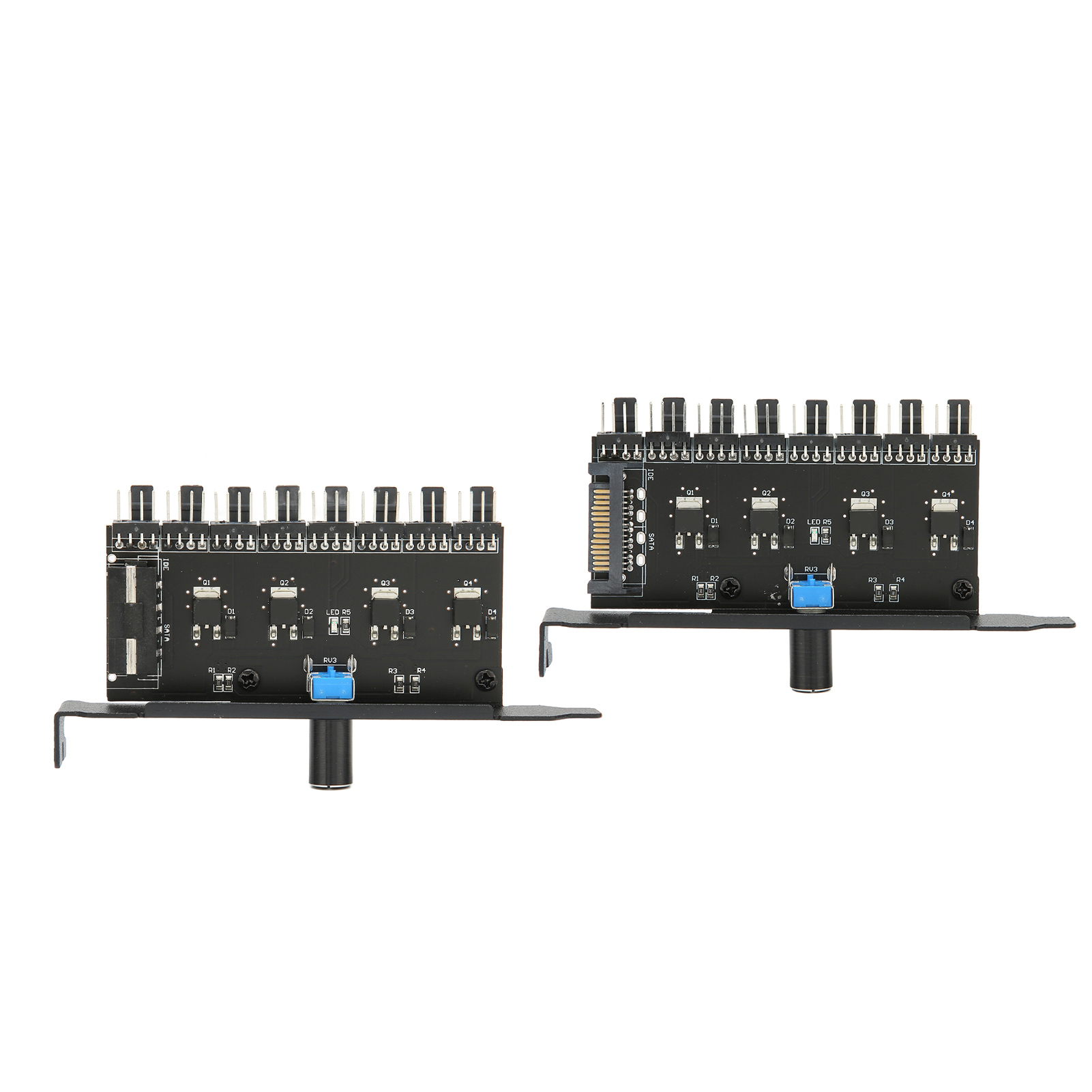 Fan Hub 12V 3pin 4pin 1 Knob 8 Channels Stable Precise Fan Speed Controller W FY - Afbeelding 29 van 29