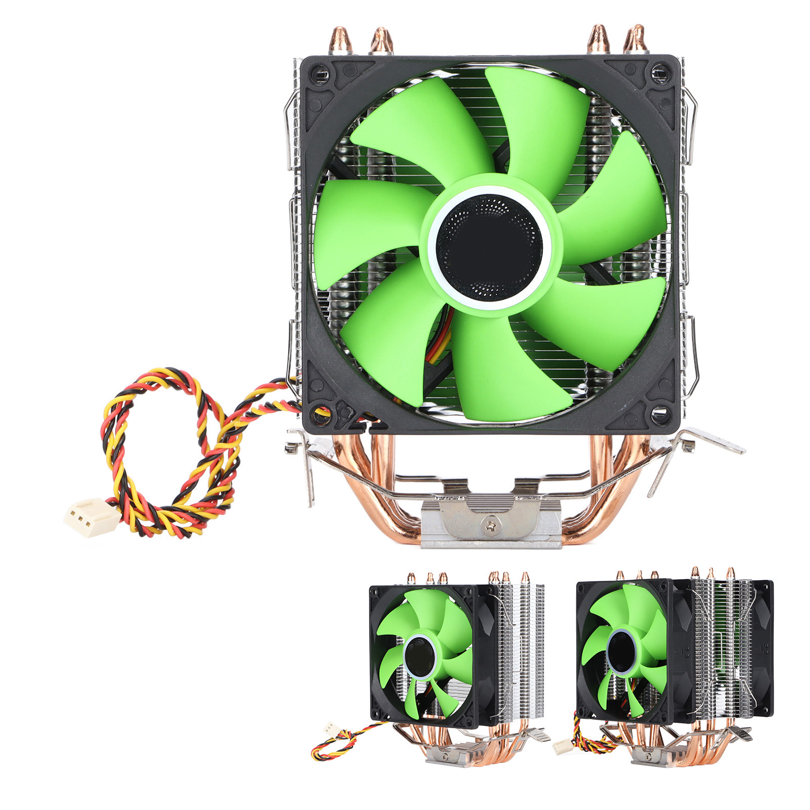 CPU Fan 4 Heatpipes 90mm 3pin Noiseless Plug And Play Fast Heat Dissipation C FY - Afbeelding 27 van 28