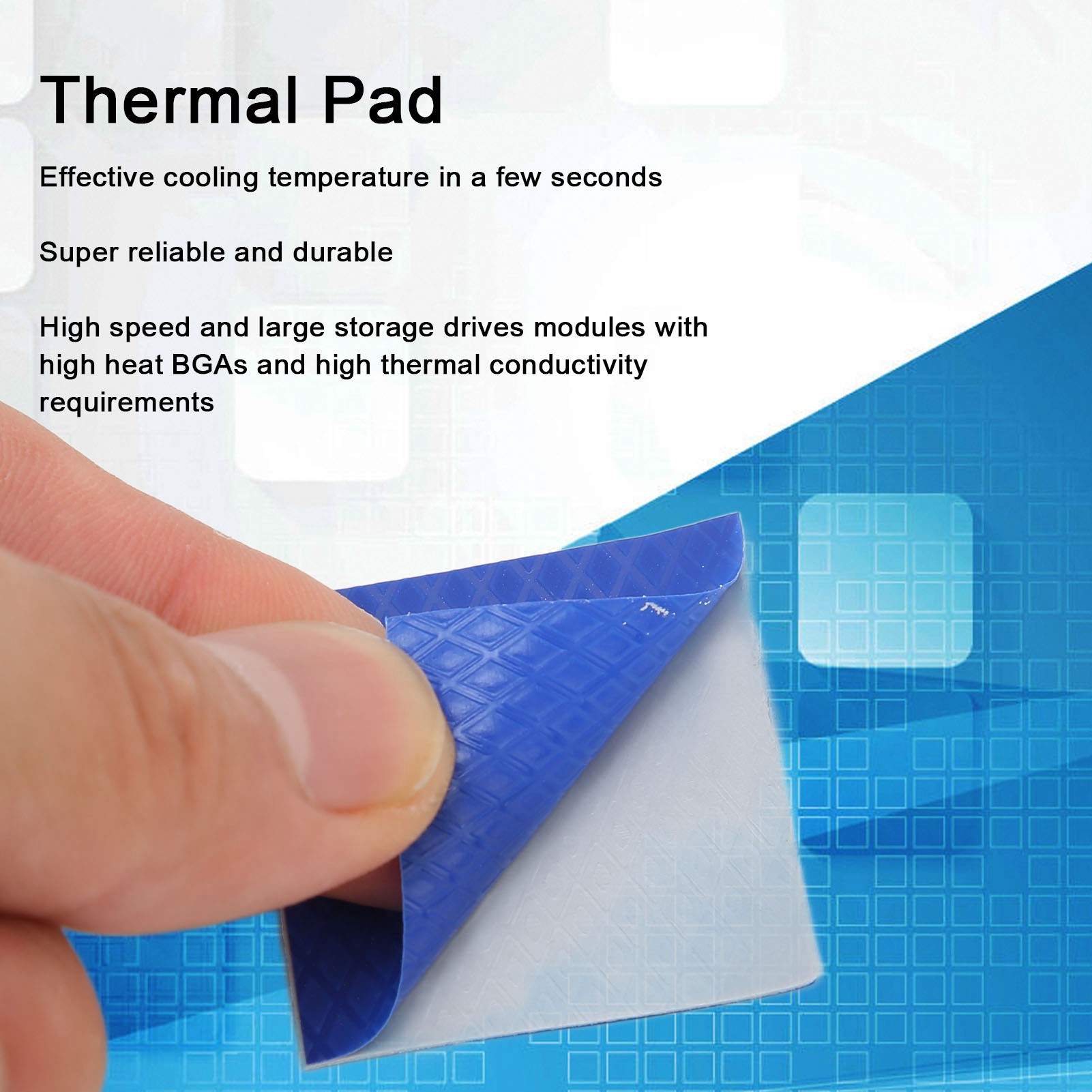 Thermal Pad 13.8w/mk Conductivity 30x30mm Good Insulation Heat Resistance Com CB - Bild 24 von 37