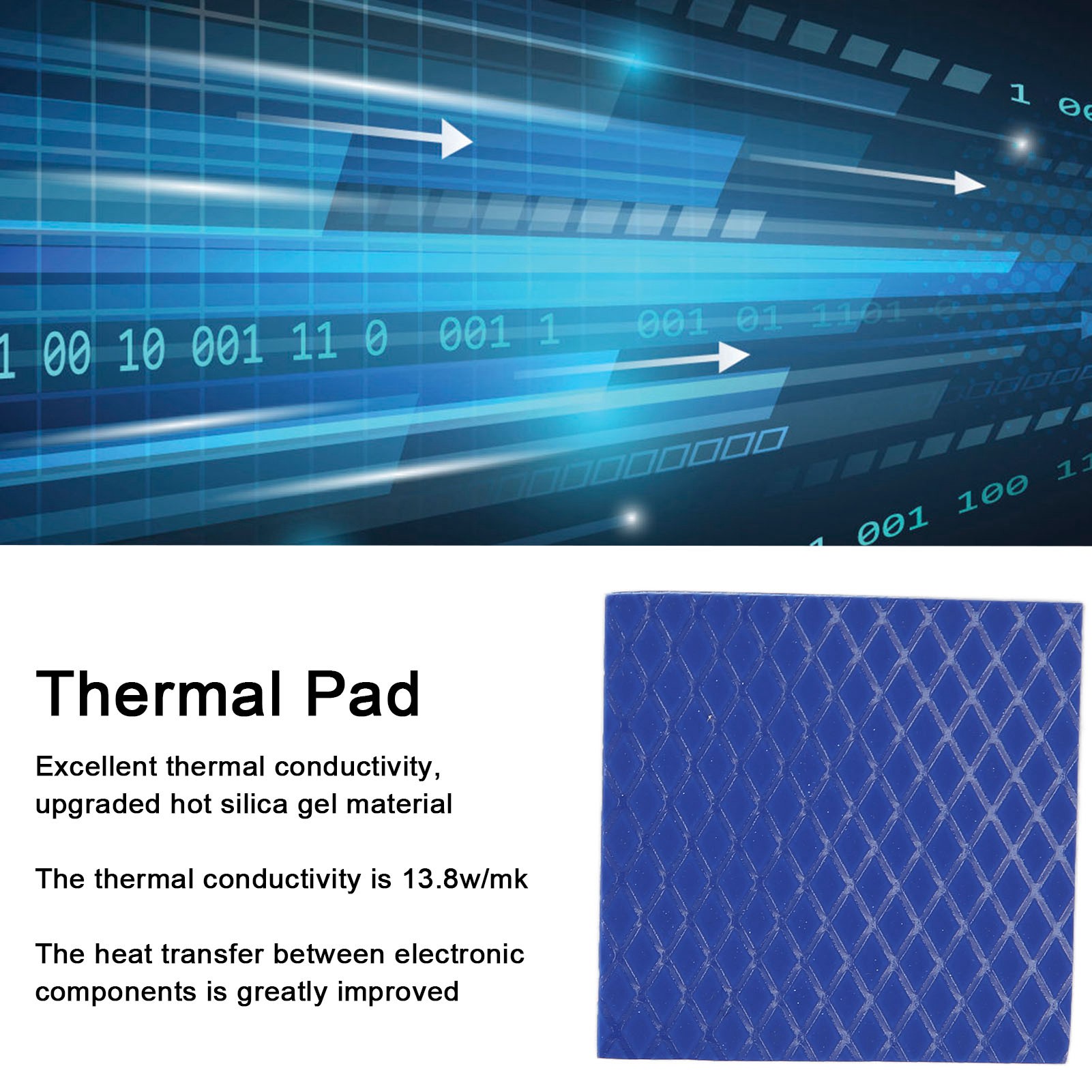 Thermal Pad 13.8w/mk Conductivity 30x30mm Good Insulation Heat Resistance Co Hot - Bild 32 von 37