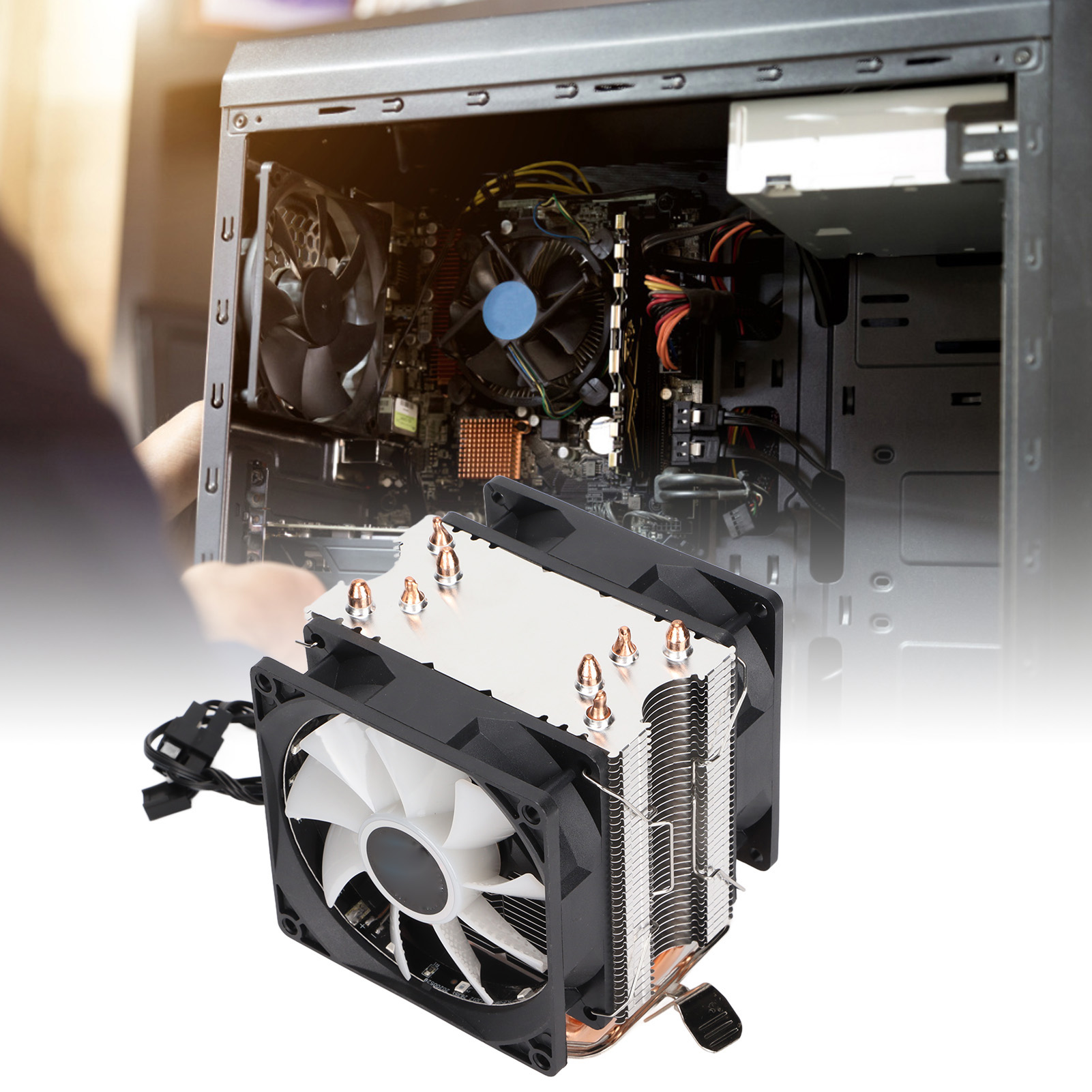 CPU Fan Direct Contact Technology RGB Lighting Low Noise Computer Cooler For CB - Afbeelding 27 van 28