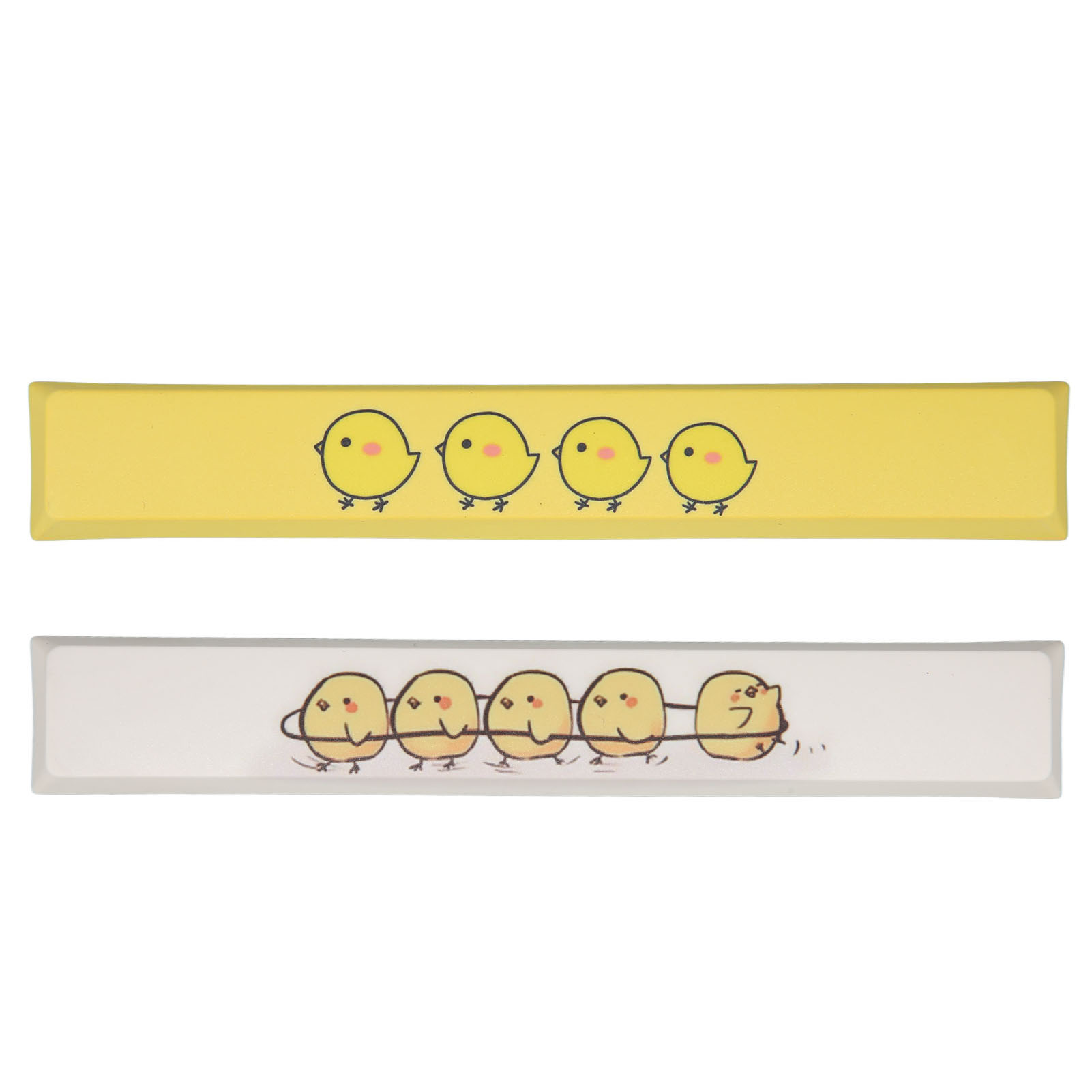 Spacebar Keycap PBT Colorful Exquisite Yellow Chicken Pattern Excellent Typin FY - Afbeelding 28 van 28