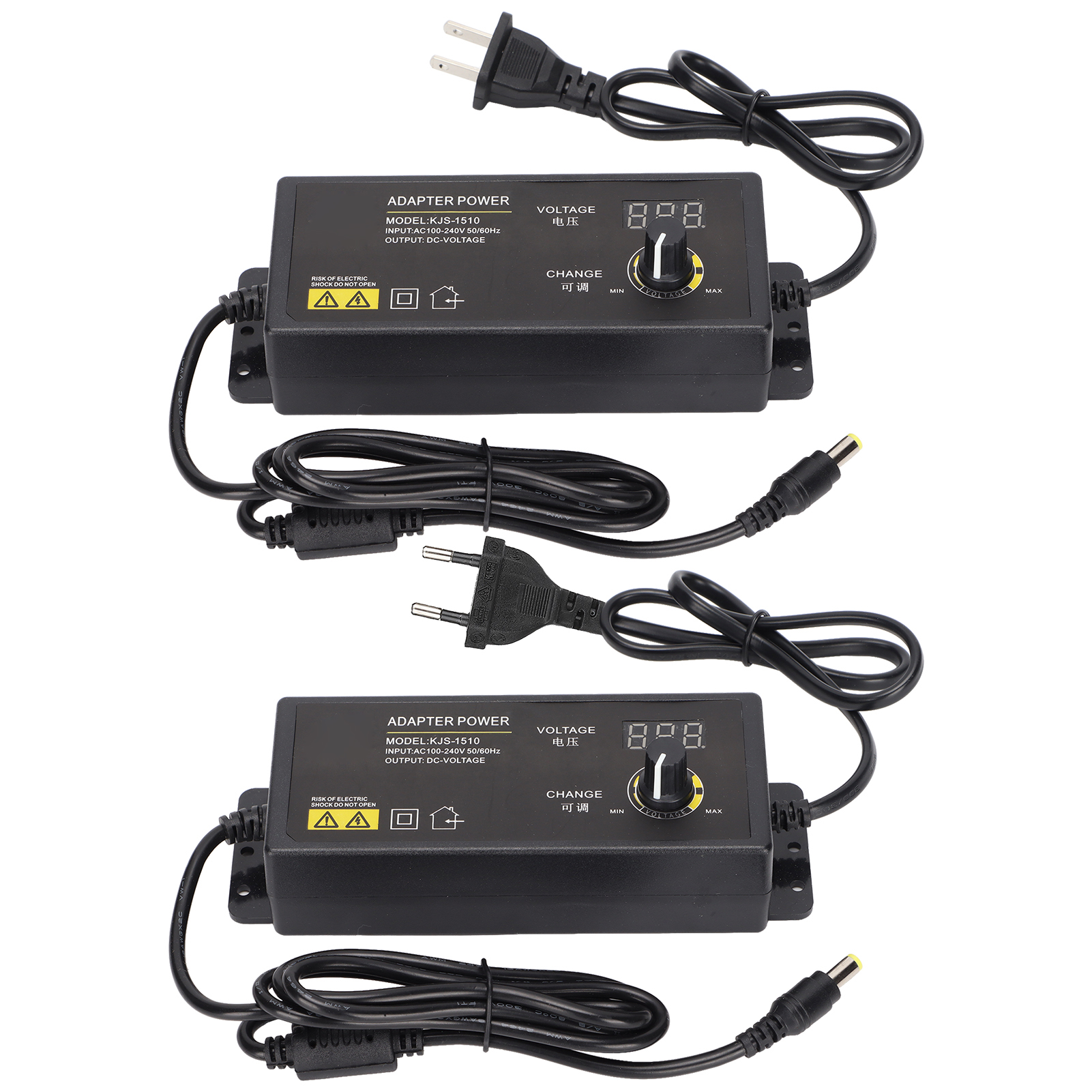 Power Adapter Adjustable Voltage Speed Regulation 3‑24V 4A 90W LED Digital Di FY - Afbeelding 26 van 28