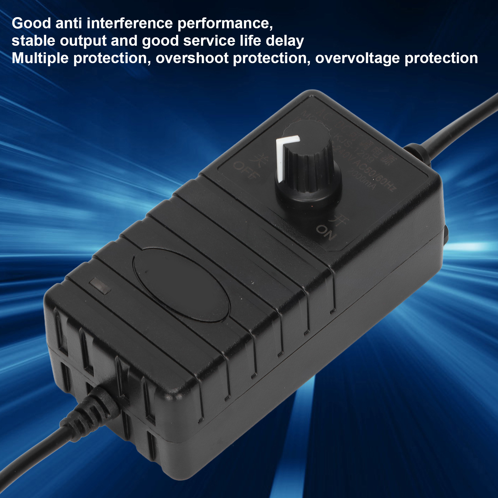 Power Adapter 24W 2A Adjustable Voltage Speed Regulation Low Loss High Effici FY - Afbeelding 25 van 28