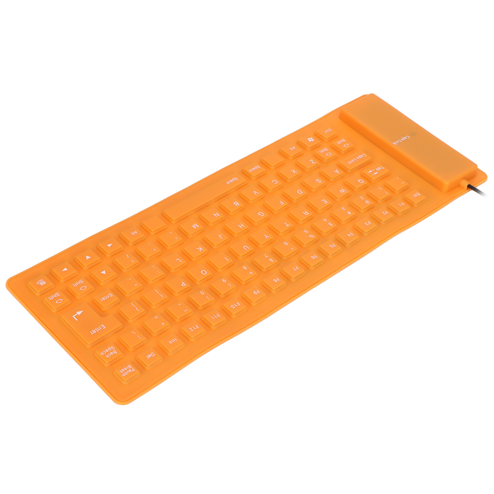 Silicone Keyboard Fully Sealed Design Lightweight Portable Silent Soft Comfor FY - Bild 25 von 31