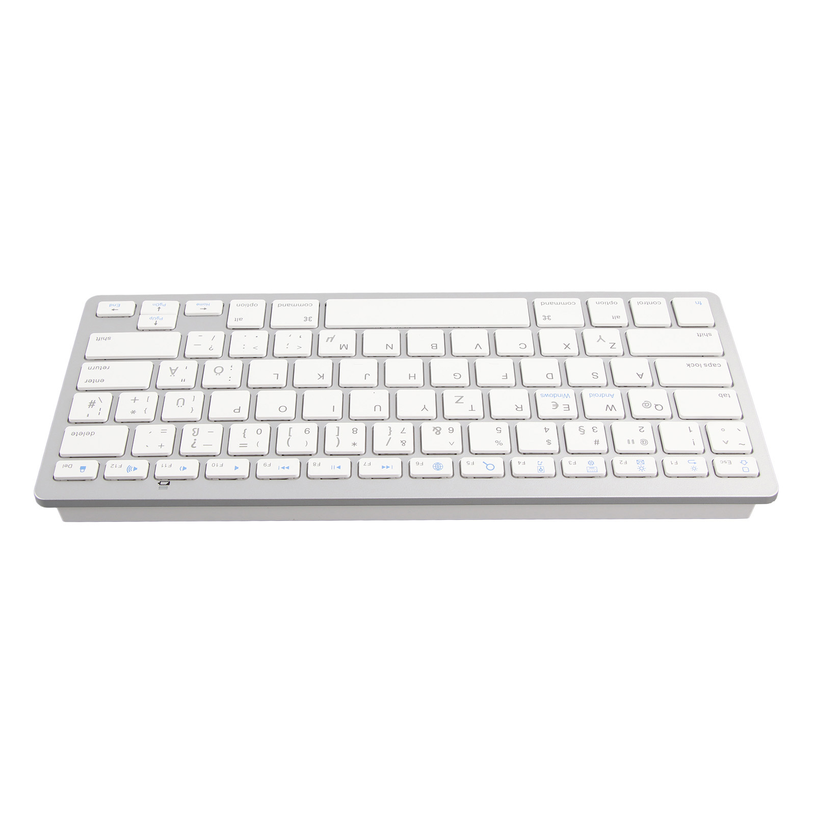 Wireless Keyboard Mini 78 Keys Ultra Thin White Computer Keyboards For Andr XXL - Picture 16 of 36