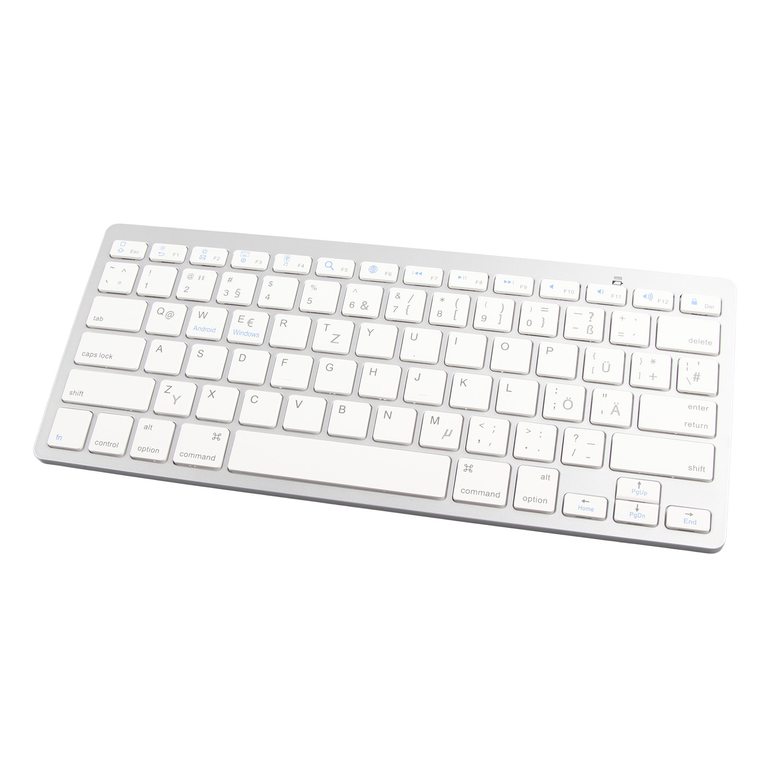 Wireless Keyboard Mini 78 Keys Ultra Thin White Computer Keyboards For Andr XXL - Picture 26 of 36