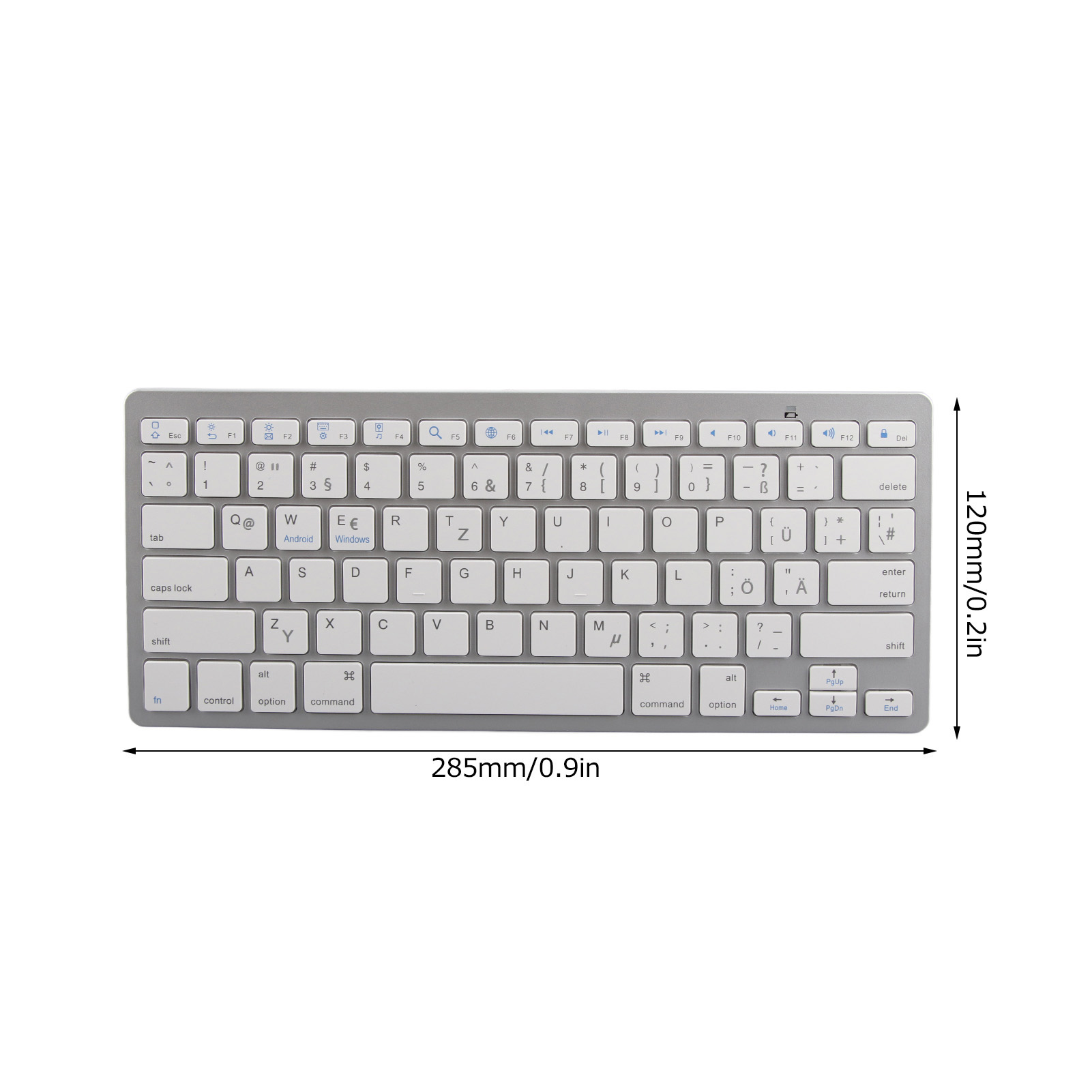 Wireless Keyboard Mini 78 Keys Ultra Thin Portable White Computer Keyboards SPM - Picture 35 of 43