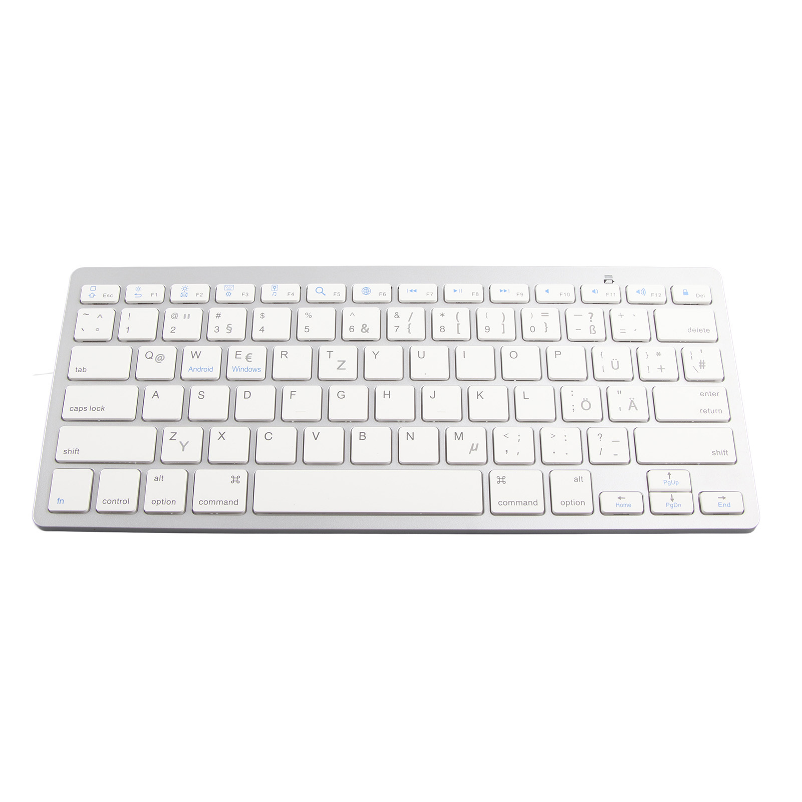 Wireless Keyboard Mini 78 Keys Ultra Thin Portable White Computer Keyboards SPM - Picture 30 of 43