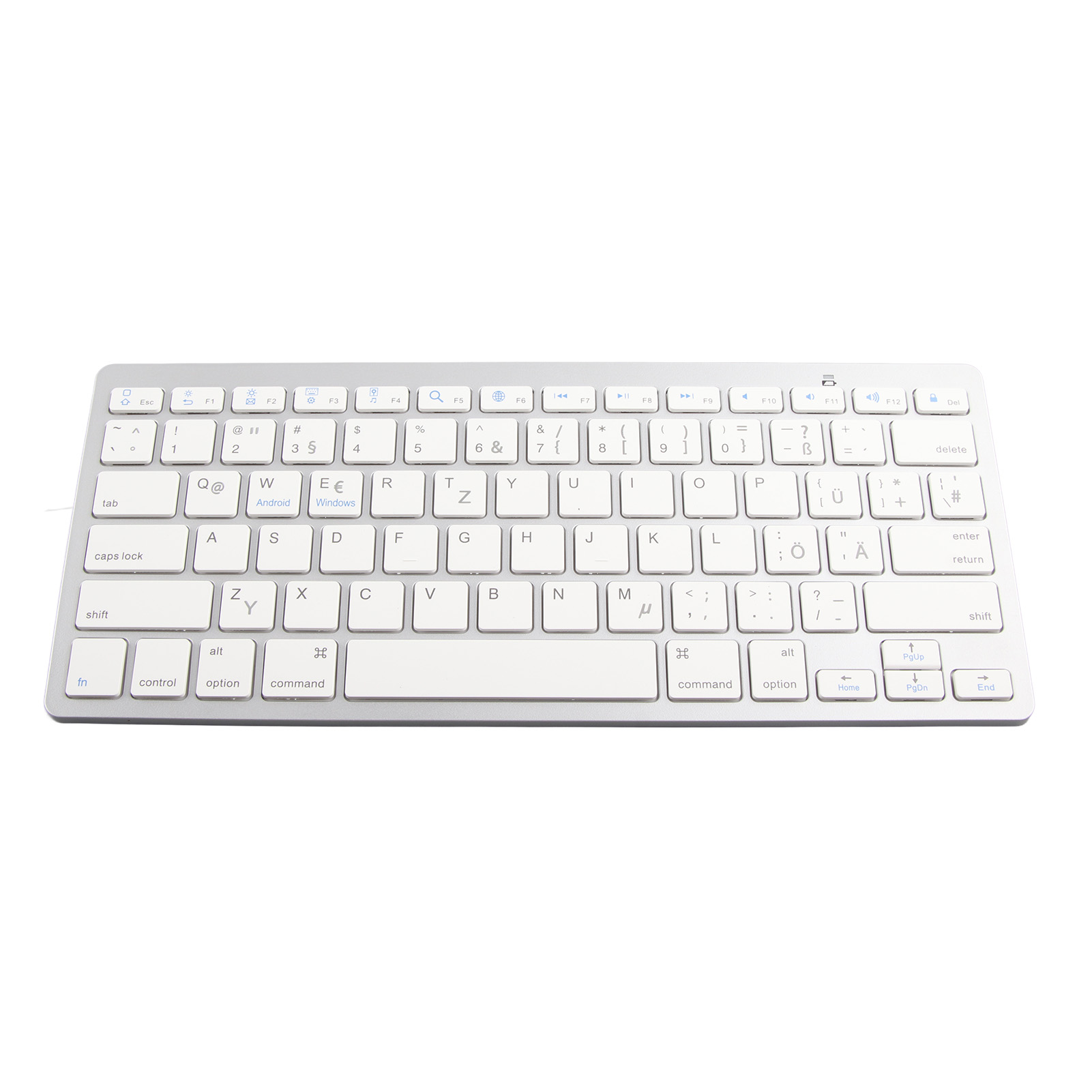 Wireless Keyboard Mini 78 Keys Thin Portable White Computer Keyboards - Picture 39 of 40