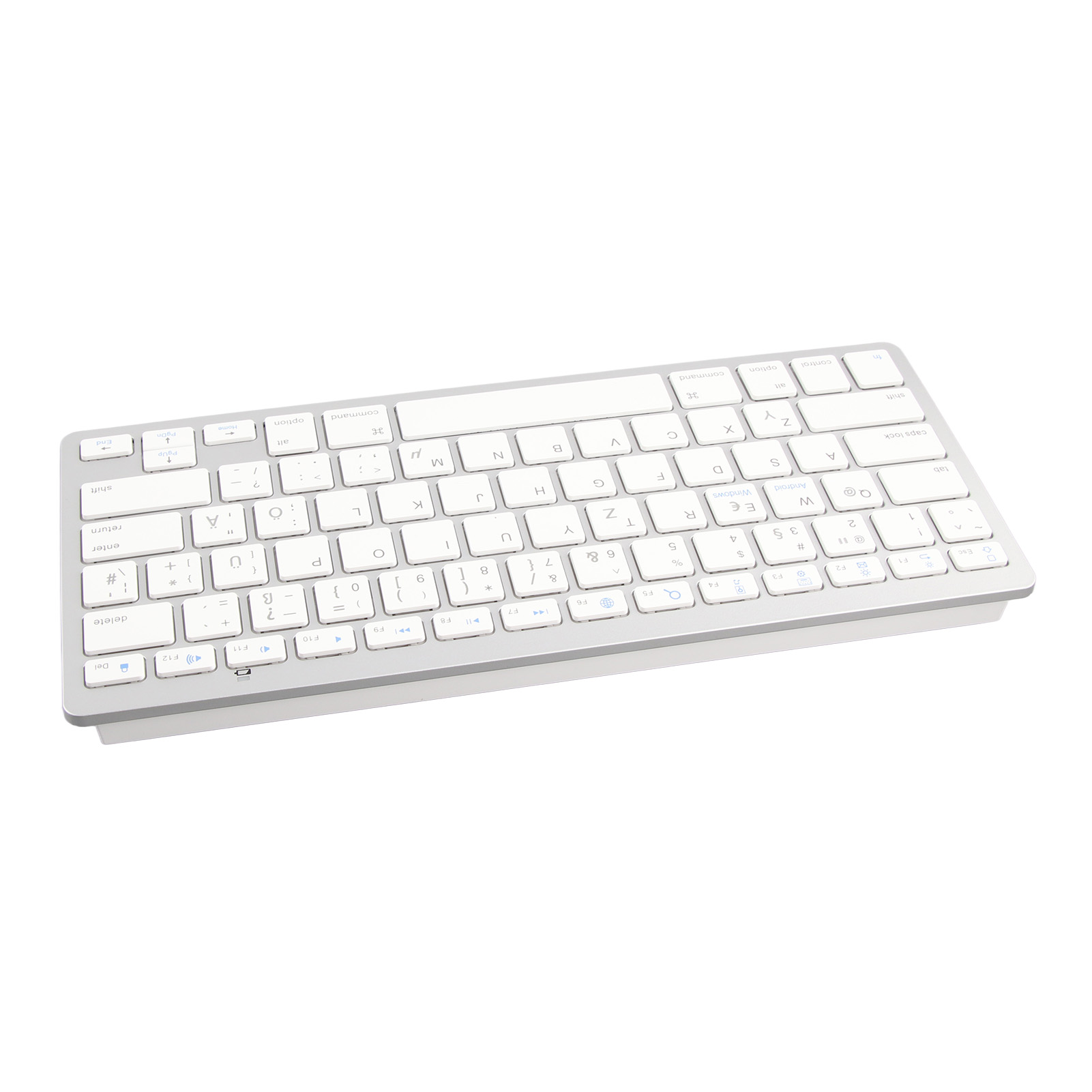 Wireless Keyboard Mini 78 Keys Thin Portable White Computer Keyboards - Picture 38 of 40