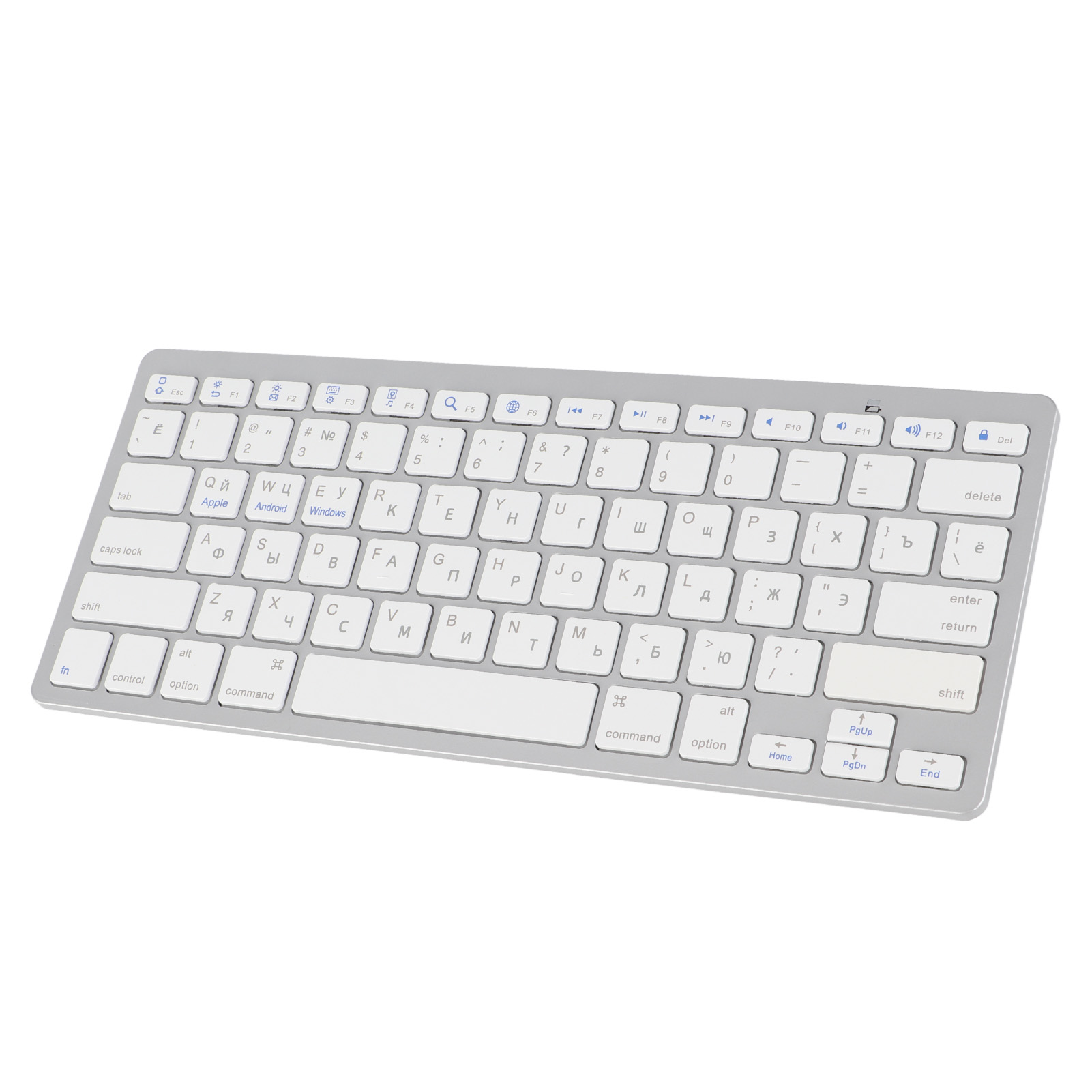 Wireless Keyboard Mini 78 Keys Thin Portable White Computer Keyboards - Picture 37 of 40