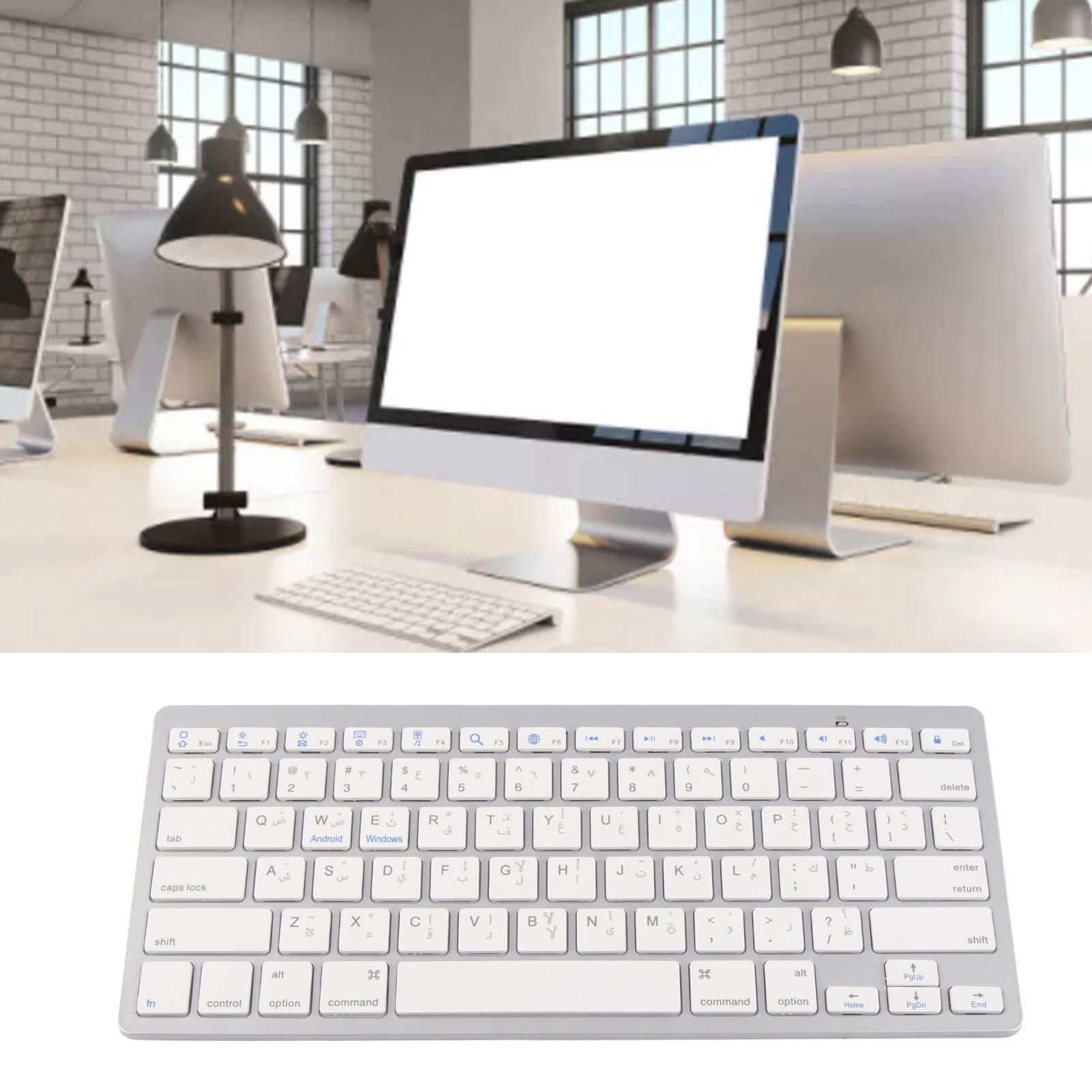 Wireless Keyboard Ultra Lightweight Ergonomic Compact Keyboard For IOS For DOB - Picture 13 of 21