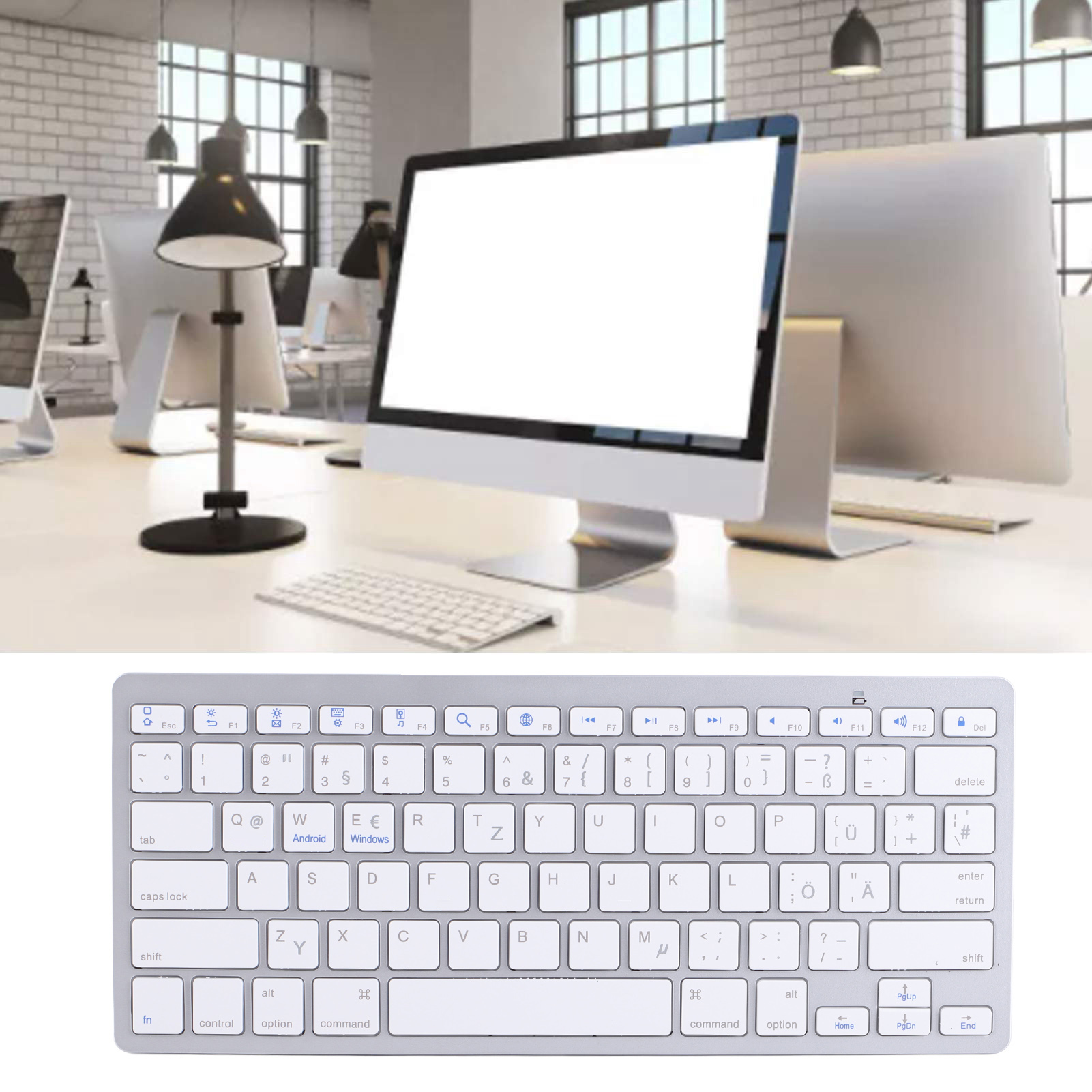 Universal Portable BT3.0 Slim Wireless Keyboard For Laptop PC Computer Notebook - Picture 18 of 18