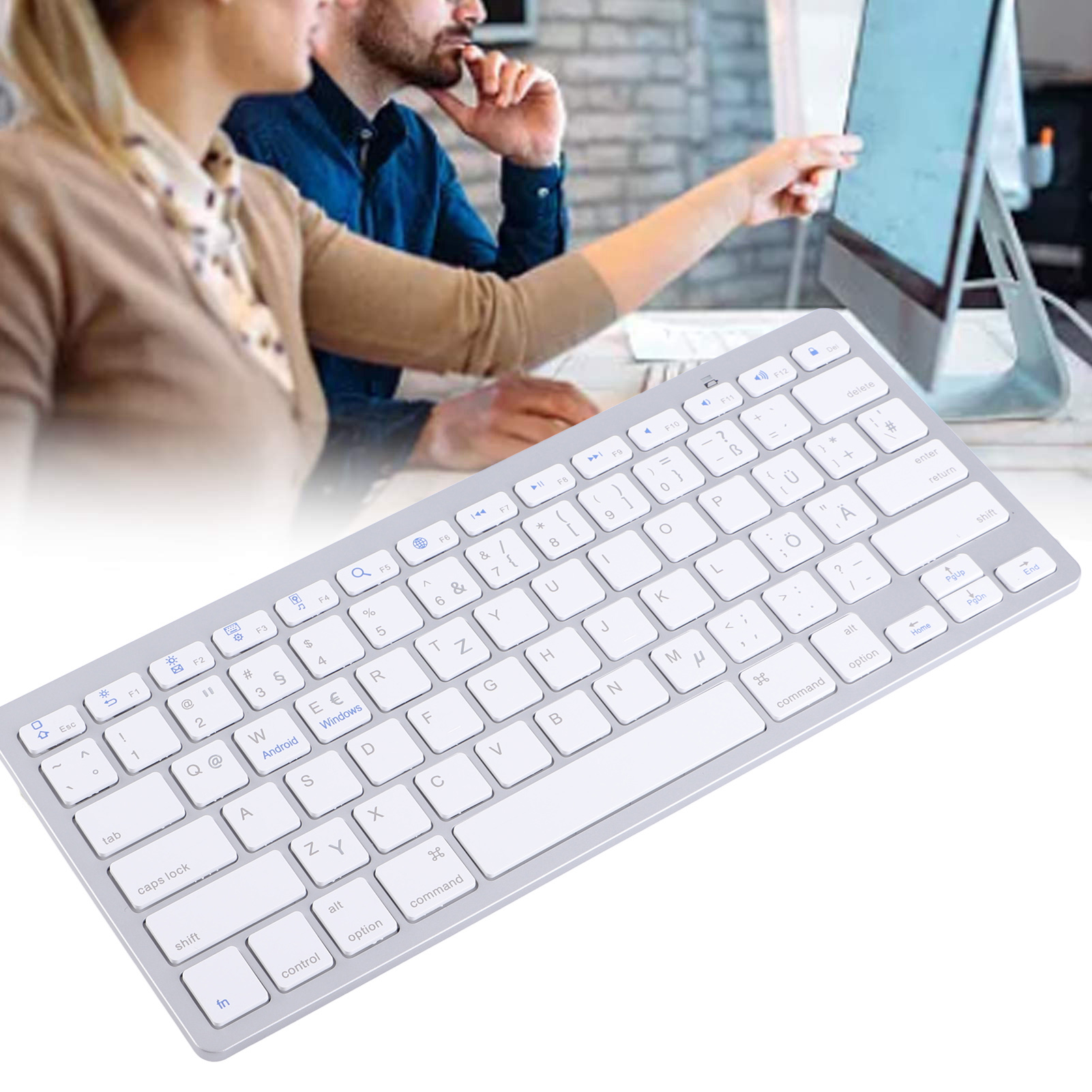 Wireless Keyboard Ultra Light Ergonomic Compact Keyboard For IOS For Andr-oid - Picture 26 of 28