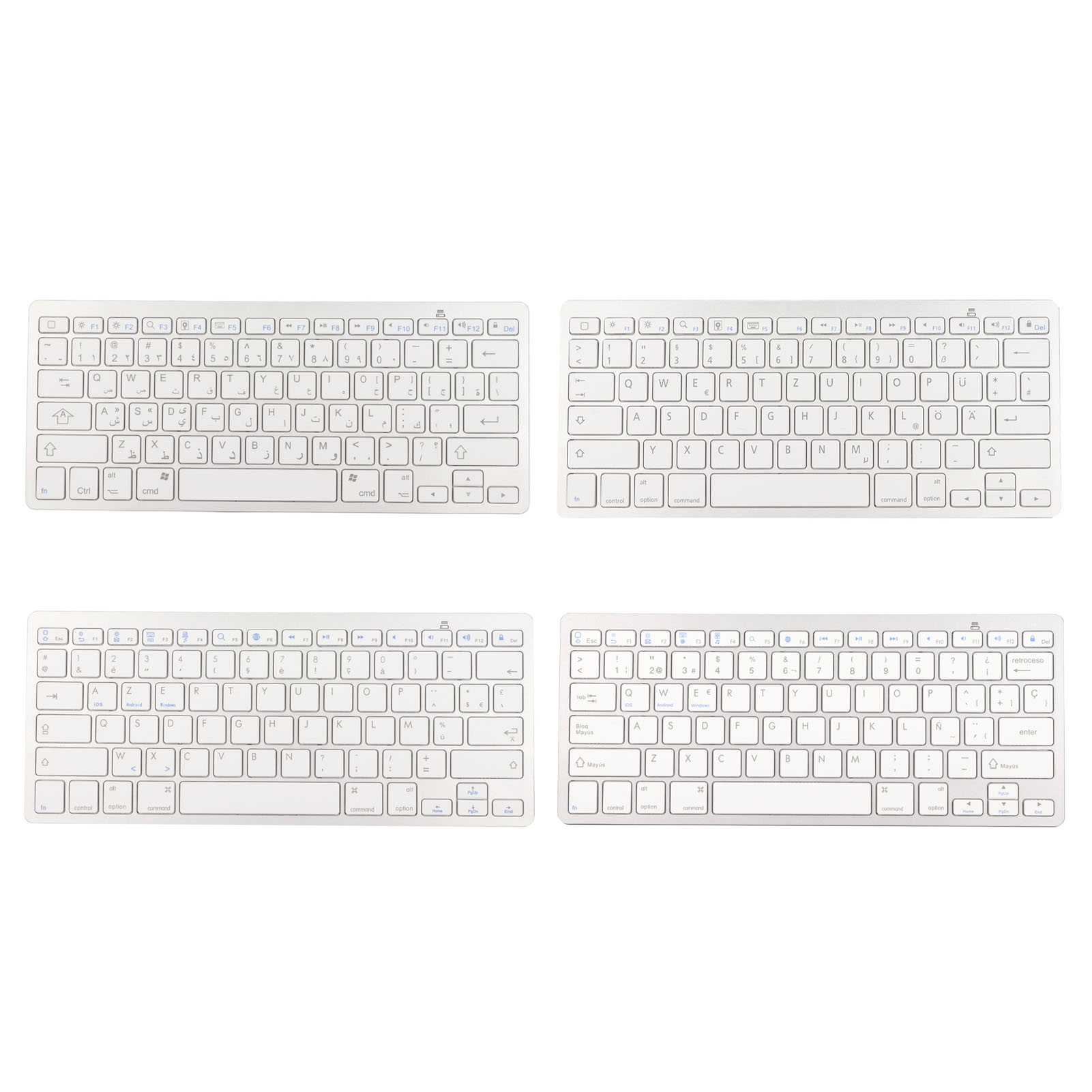 Wireless Keyboard Ultra Lightweight Ergonomic Compact Keyboard For IOS For ZZ1 - Picture 19 of 21
