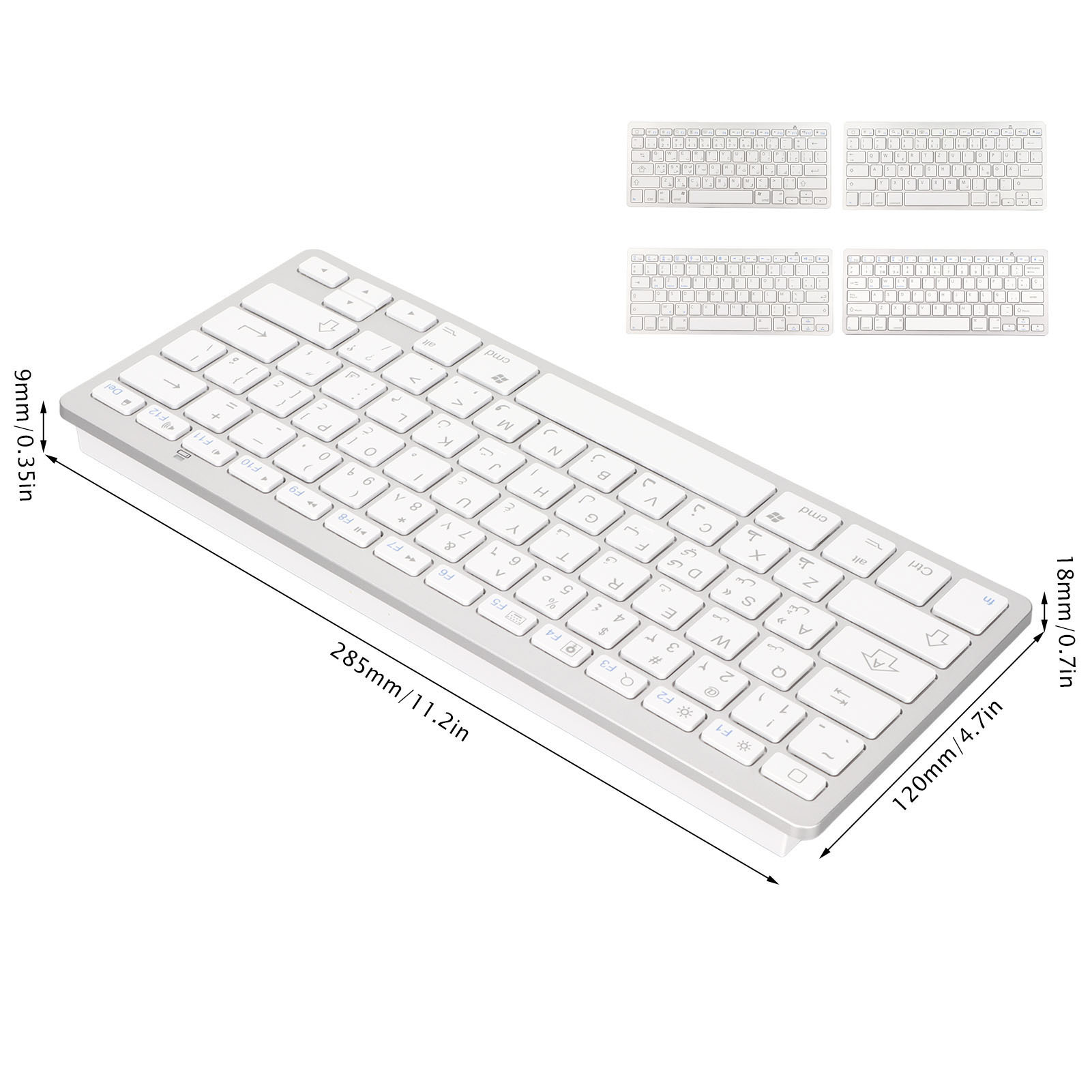 Wireless Keyboard Ultra Lightweight Ergonomic Compact Keyboard For IOS For SD3 - Picture 21 of 21